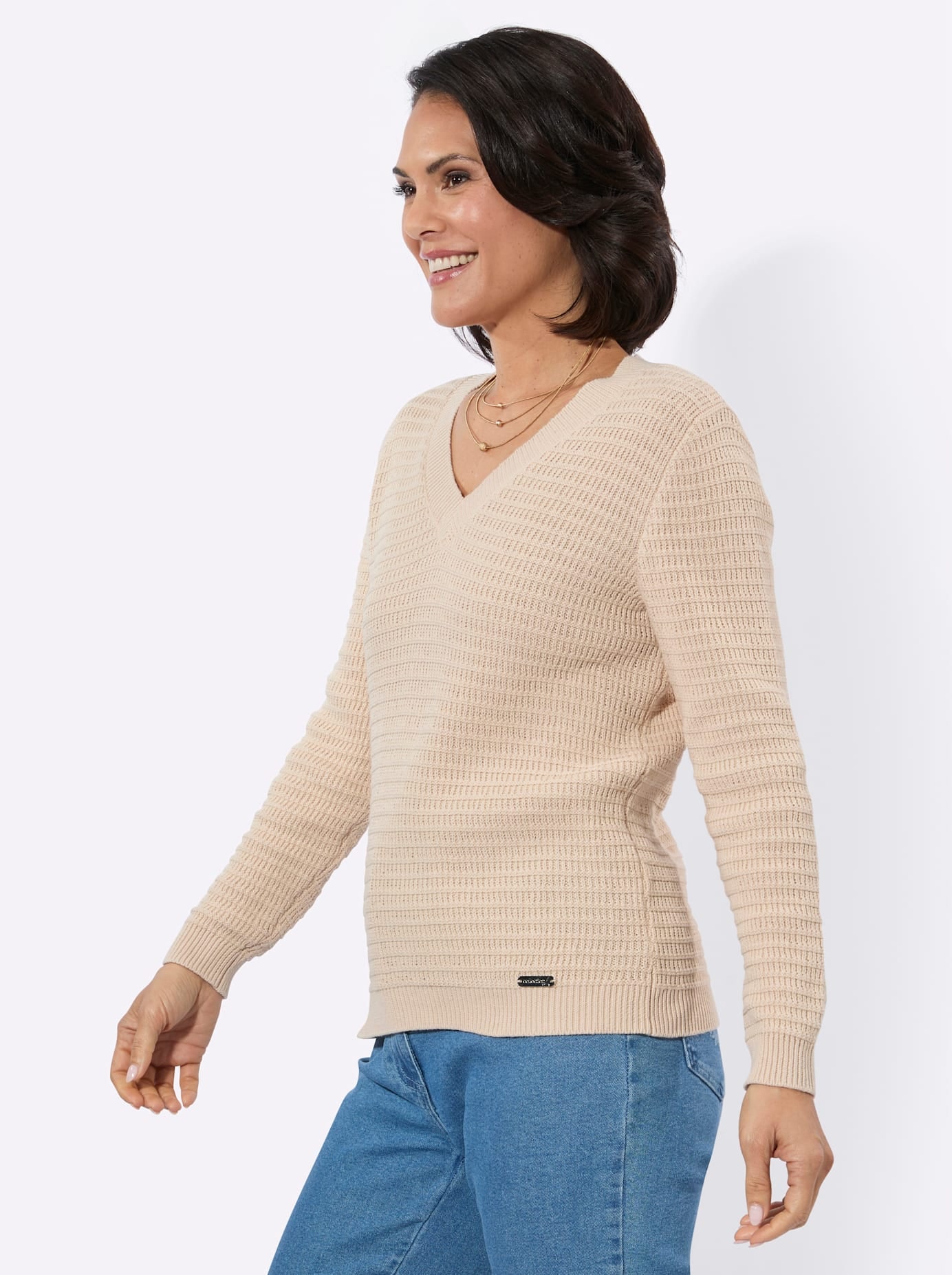 Casual Looks V-Ausschnitt-Pullover »V-Pullover«