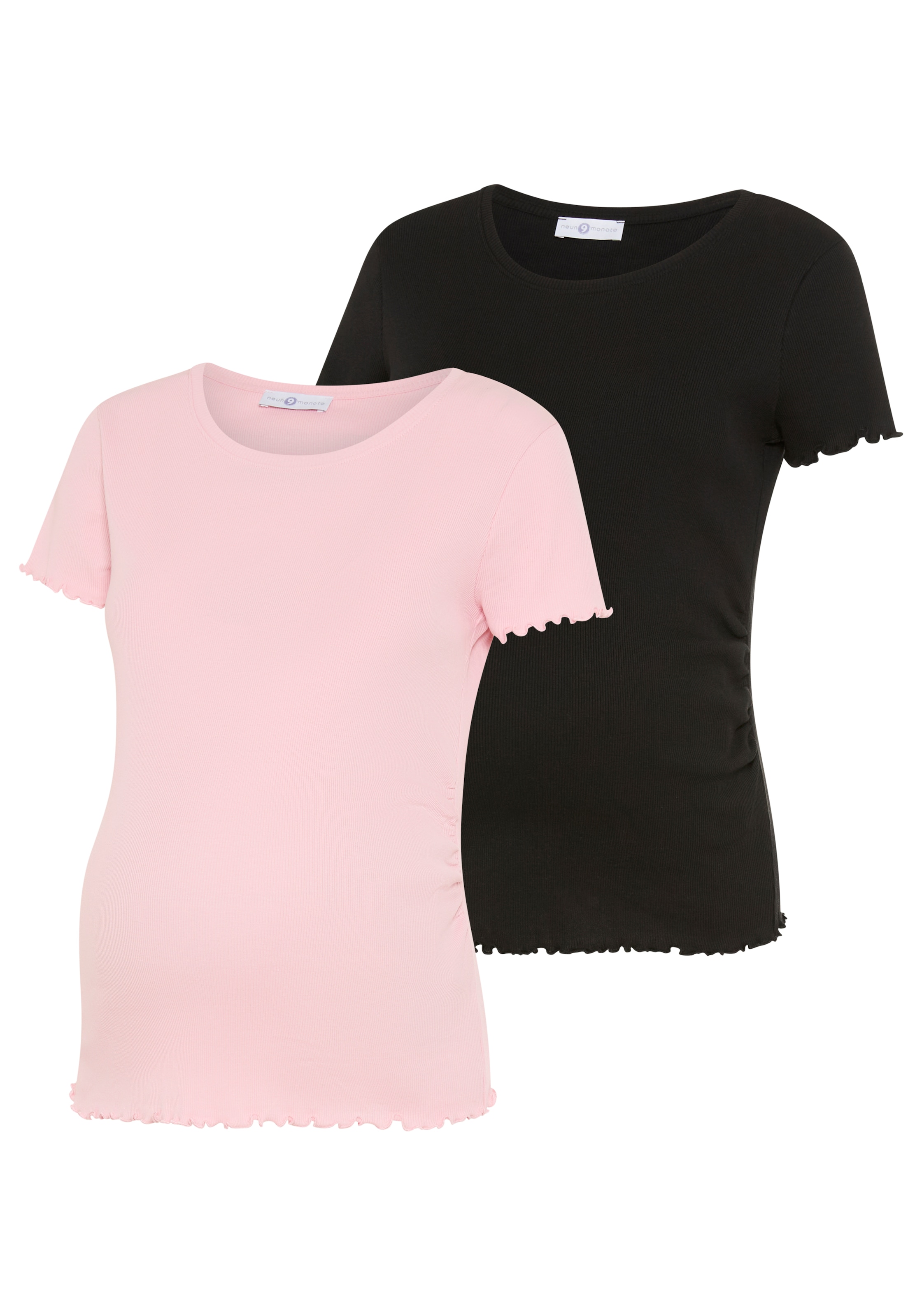 Neun Monate Umstandsshirt »2er Pack Schwangerschafts-Shirts« Packung, 2, 2 tlg. T-Shirts für Schwangerschaft und danach