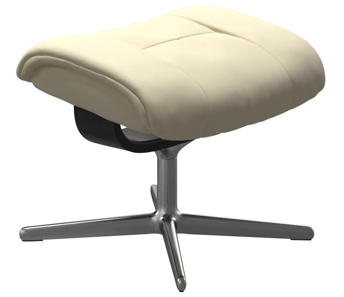 Stressless Fußhocker »Mayfair« mit Cross Base in beige, Größe B/H/T: 55 cm x 41 cm x 39 cm