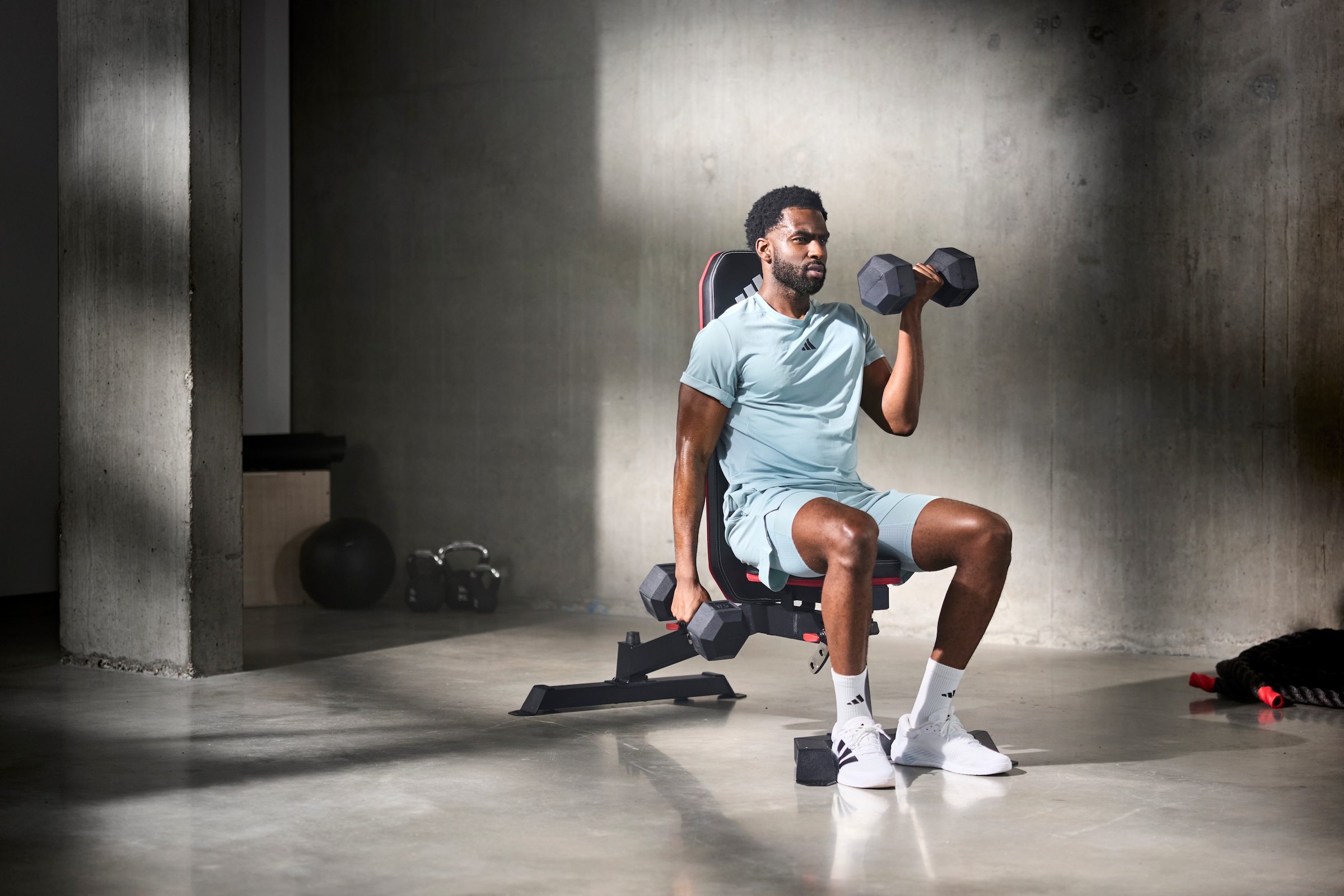 adidas Performance Trainingsstation »adidas Utility Bench mit Bizeps-Curlpult & Beincurler«