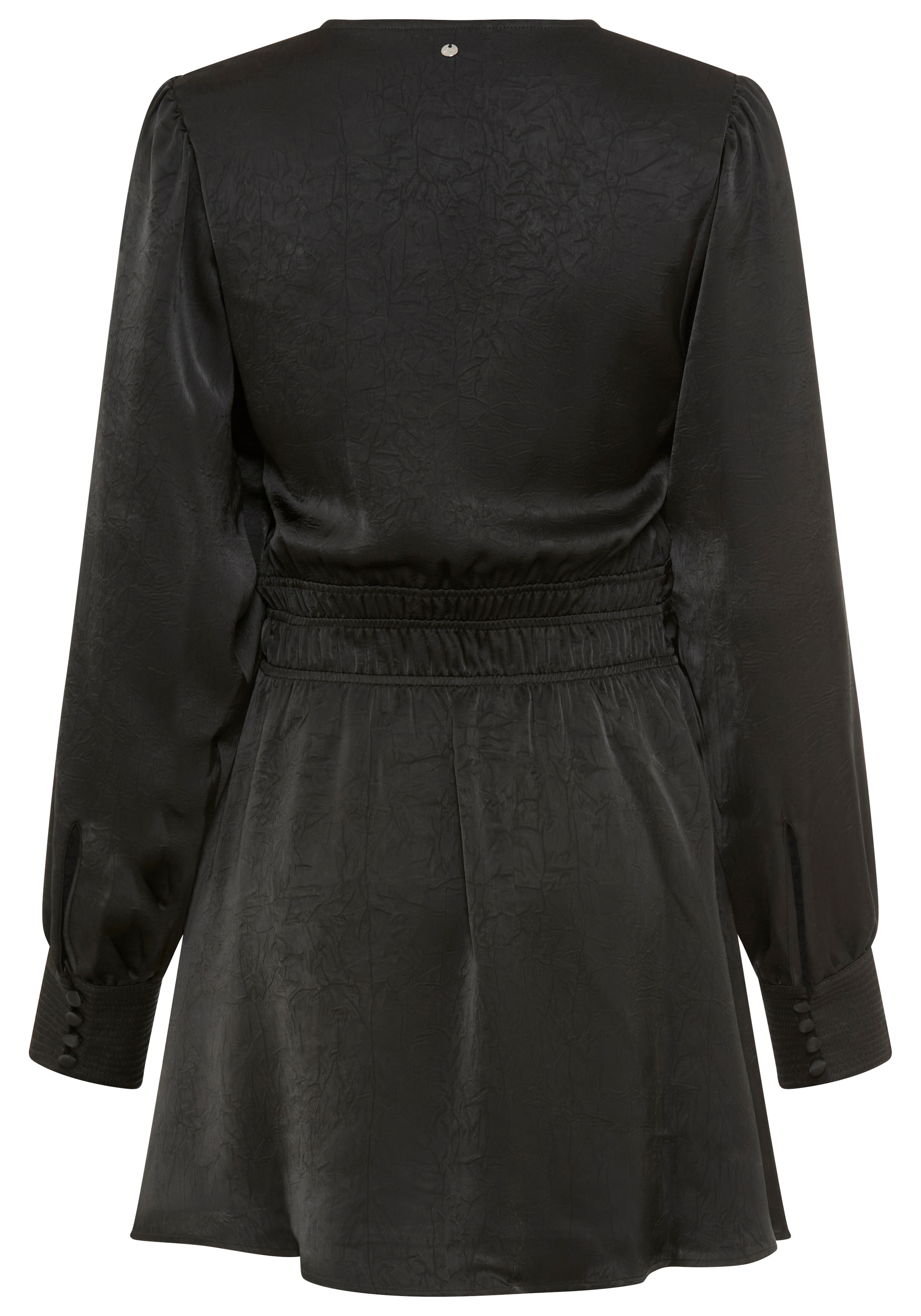 BOSS ORANGE Satinkleid »Deply Premium Damenmode« in Crinkle-Optik, Midi-Länge