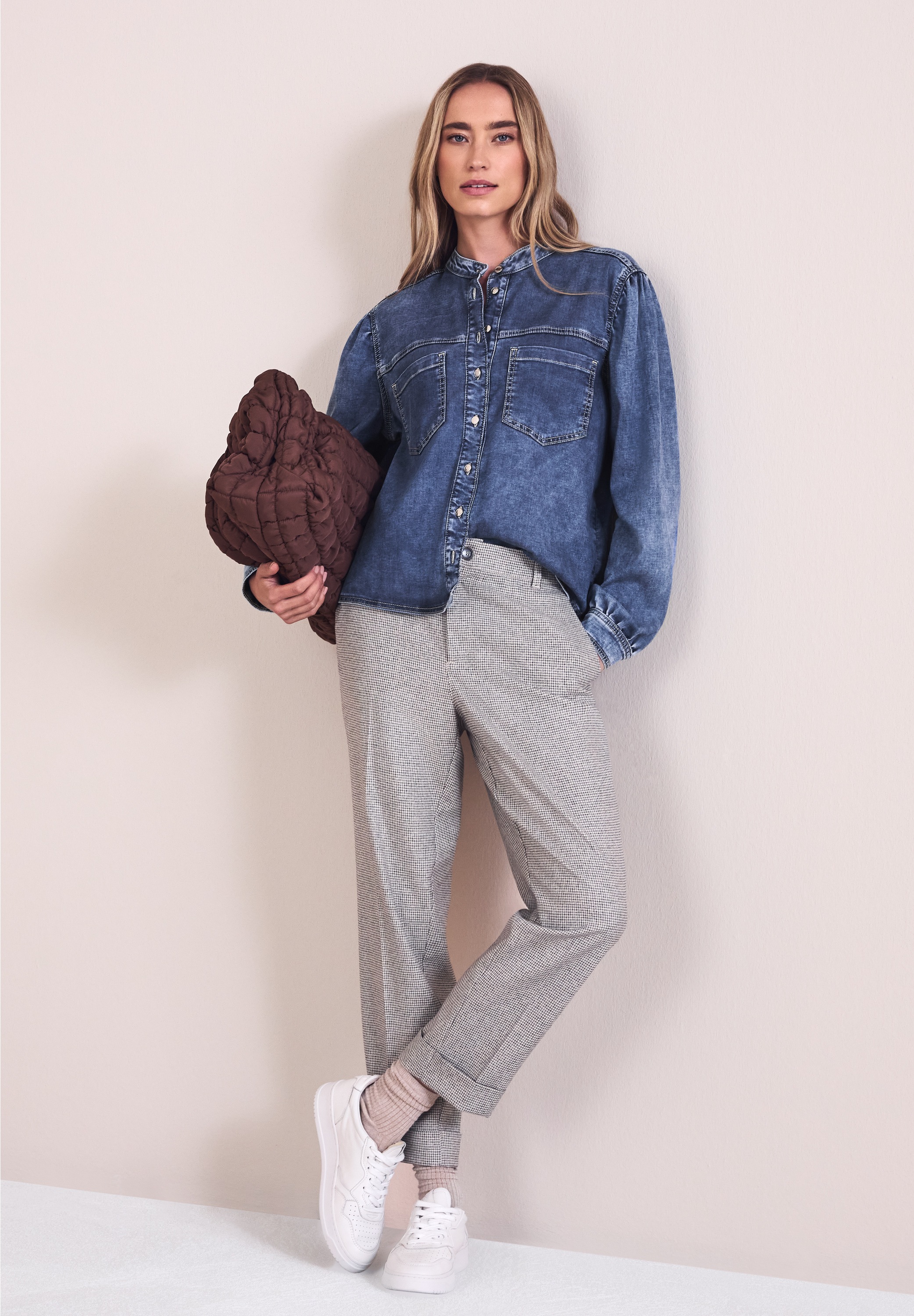 STREET ONE Jeansbluse mit Brusttaschen