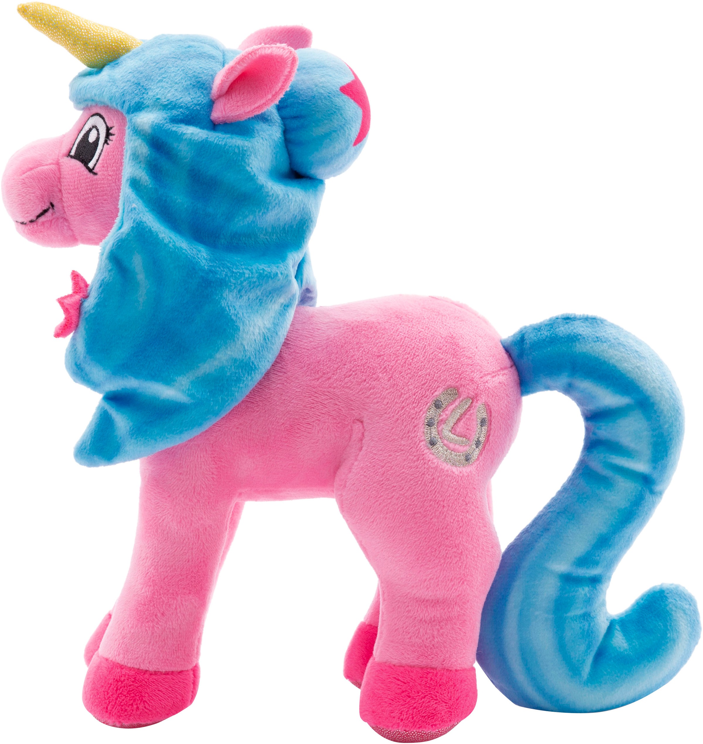 Nici Kuscheltier »Lissy PONY, Einhorn Roxy pink-türkis, 22 cm«, stehend