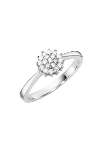 Diamantring »Ring Blüte mit Brillanten, Gold 585«