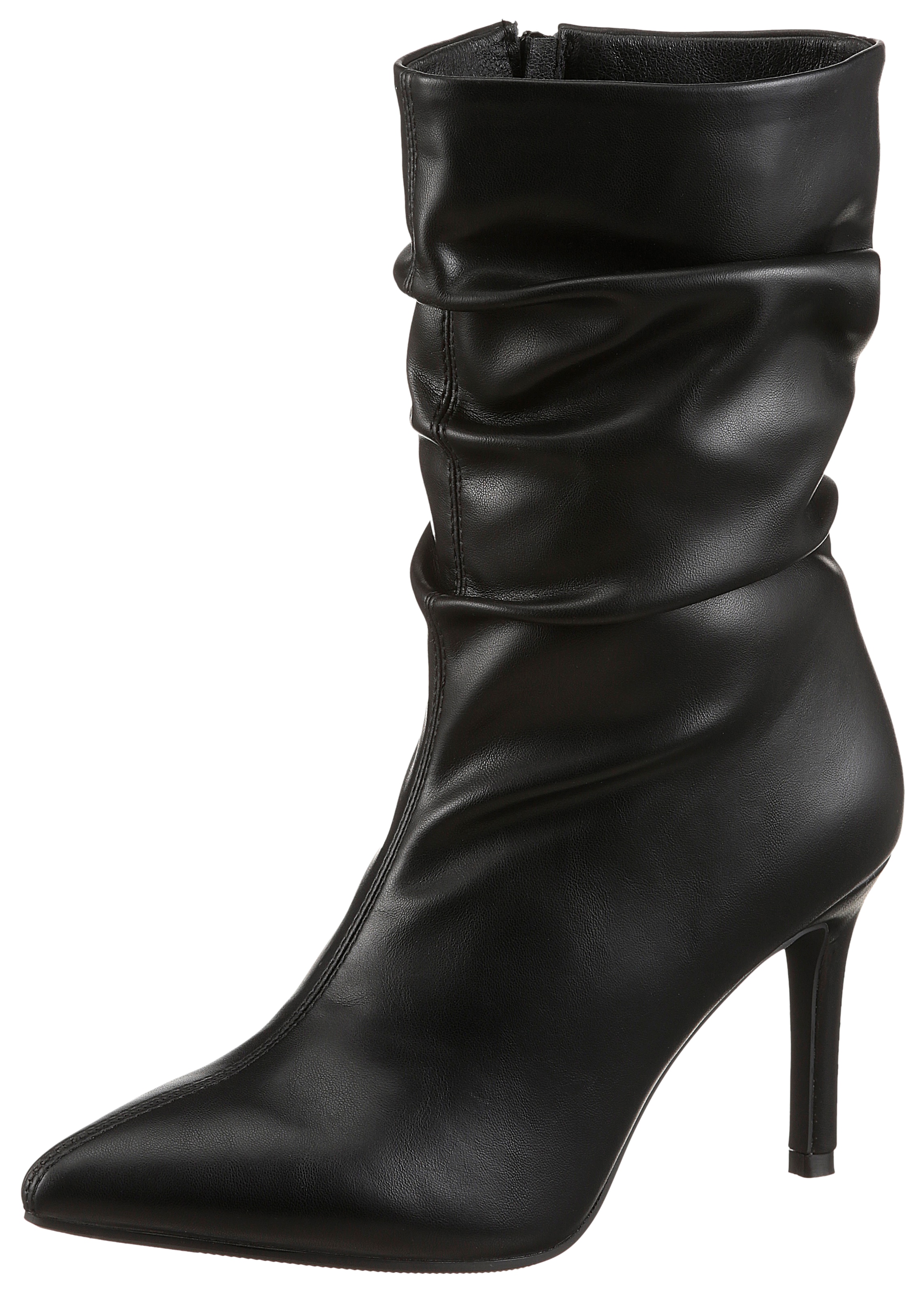 Aniston SHOES Stiefelette  mit Raffungen am slouchy Schaft - NEUE KOLLEKTION