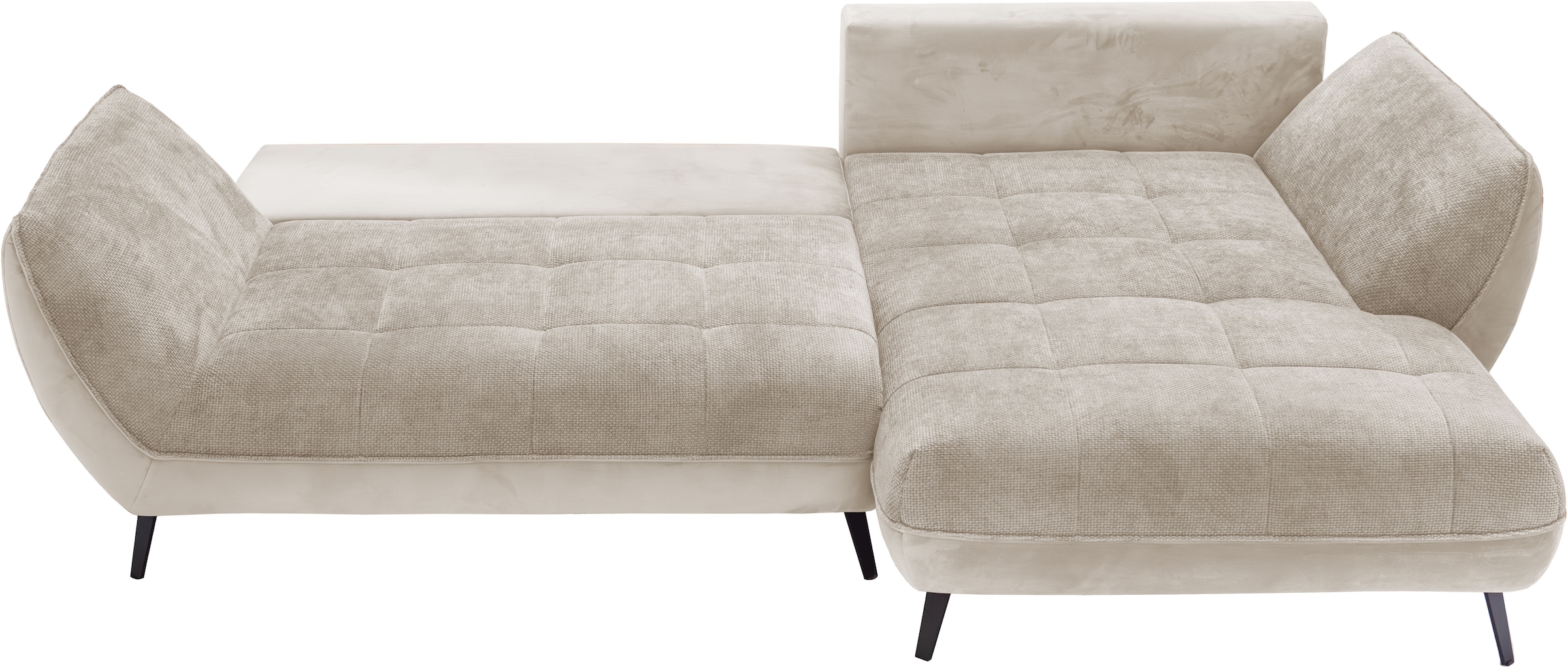 exxpo - sofa fashion Ecksofa »Midway mit einfacher Easy-Lift-Bettfunktion, bequem und modern«, inkl. Bettfunktion und praktischem Bettkasten, L-Form