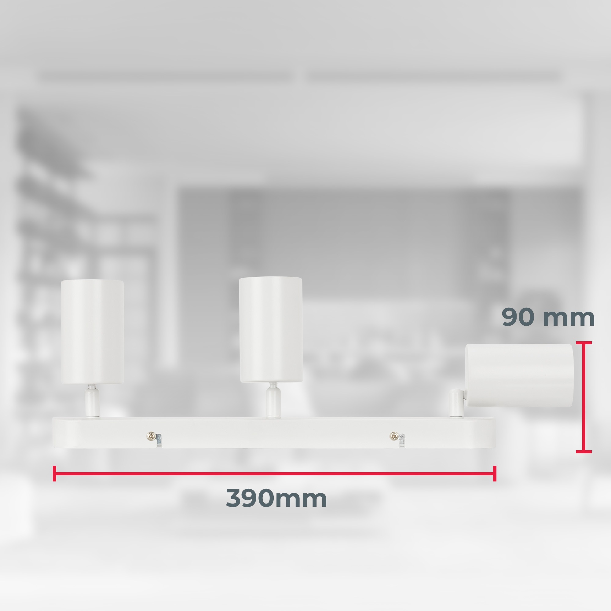B.K.Licht Deckenspot »Deckenlampe schwenkbar, GU10 Deckenleuchte«, 1 flammig, Leuchtmittel GU10 | ohne Leuchtmittel, 39 cm Länge weiß Schlafzimmerlampe