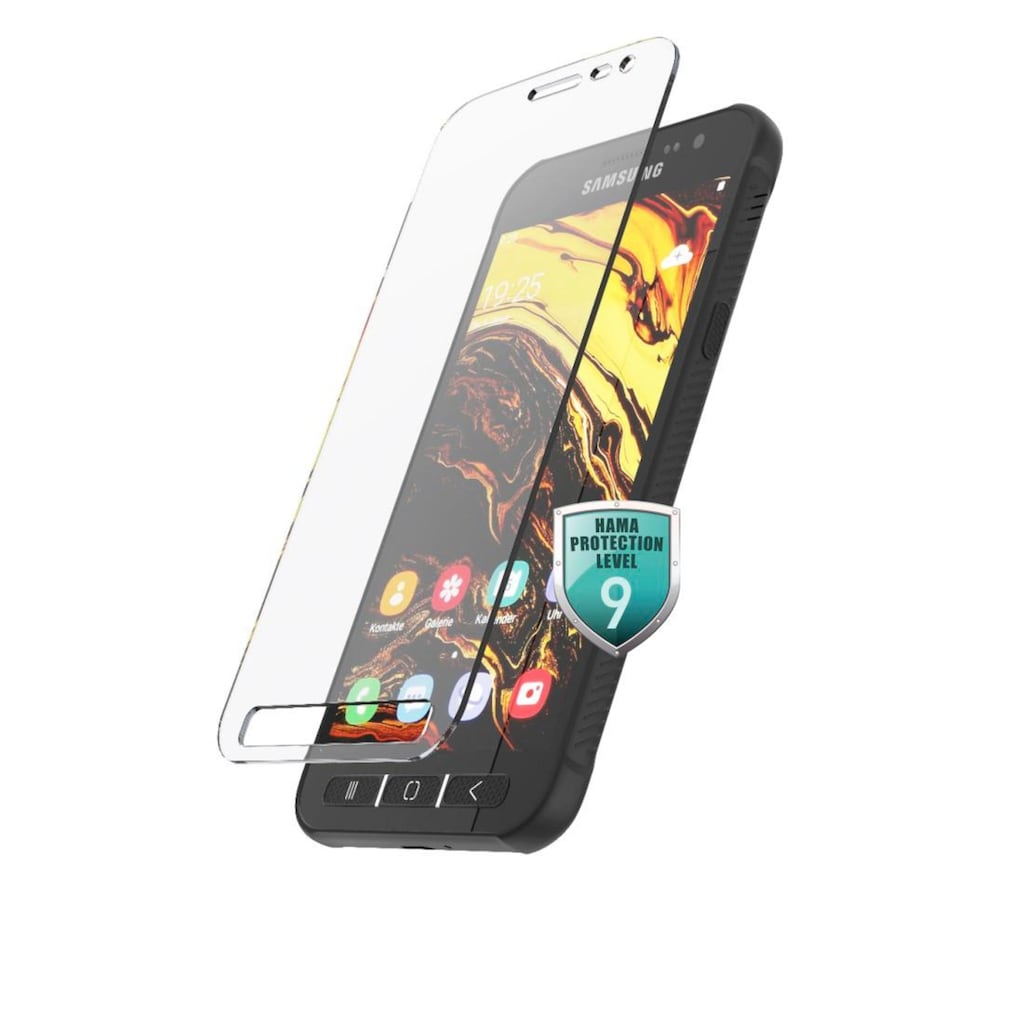 Hama Displayschutzglas »Echtglas-Displayschutz für Samsung Galaxy XCover 4/4s Handy Schutzglas«, für Samsung Galaxy Xcover 4/4s