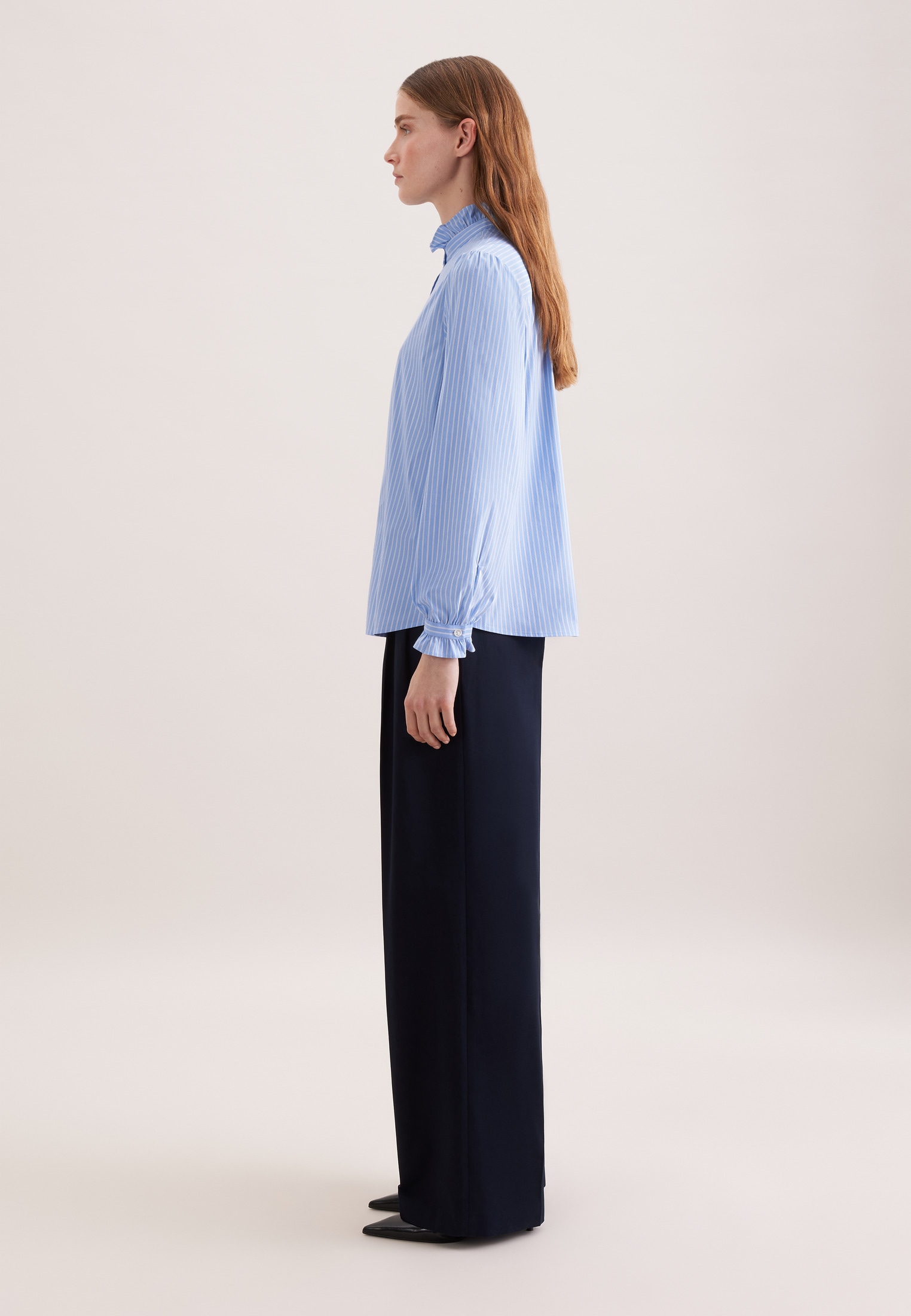 seidensticker Rüschenbluse 1/1 Gestreift