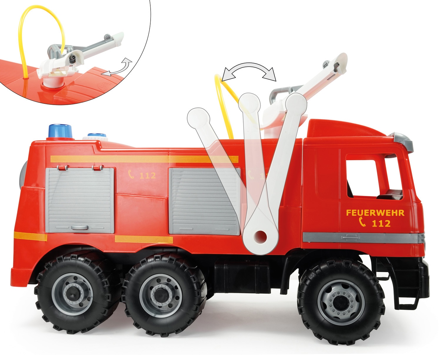 Lena® Spielzeug-Feuerwehr »Giga Trucks, Actros«, Made in Europe