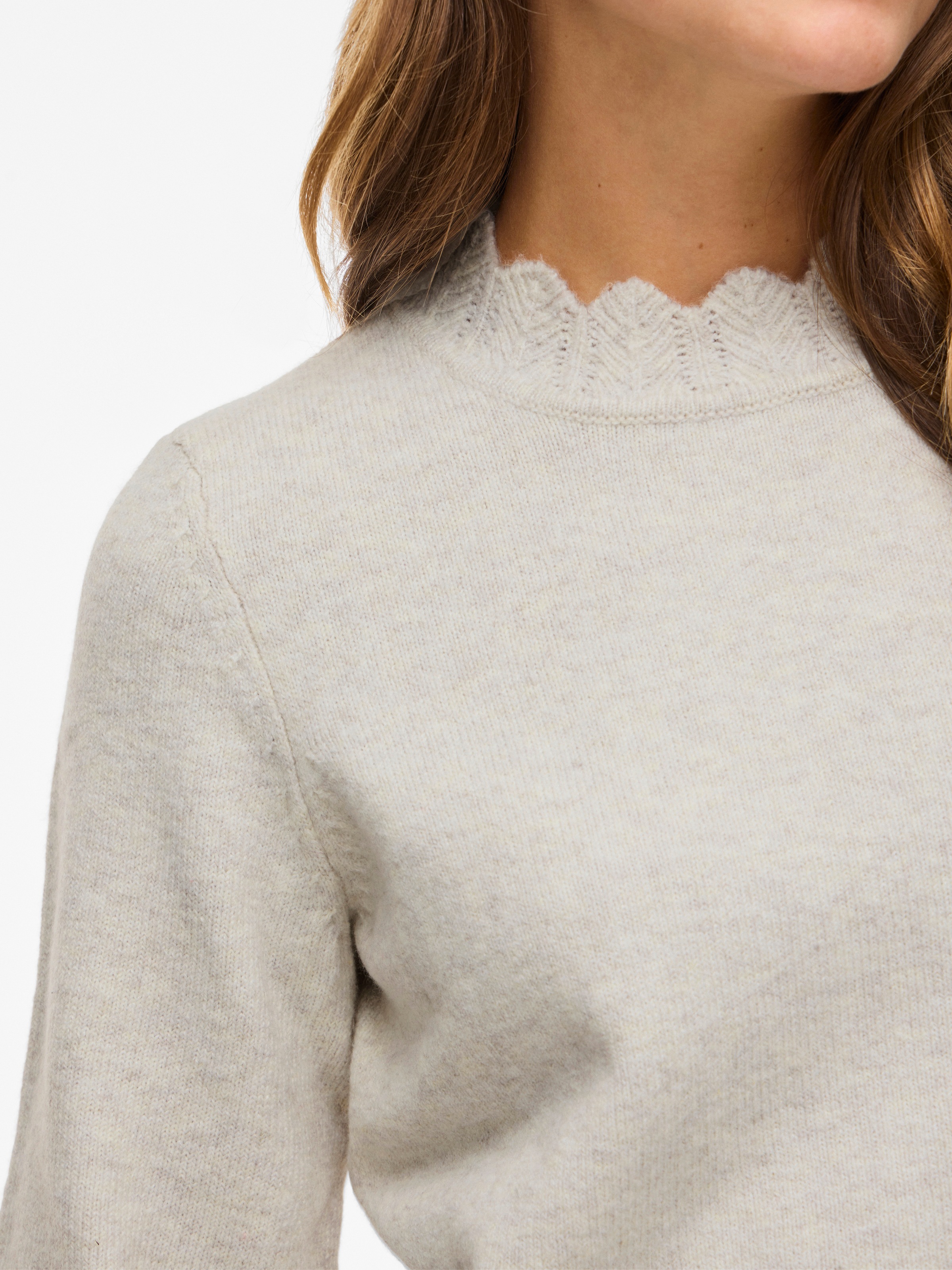 Vila Strickpullover »VINIKOLINA O-NECK L/S KNIT TOP - NOOS«