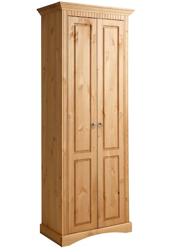 Garderobenschrank »Rustic«, aus massiver Kiefer, Breite 71 cm, mit Kassetenoptik