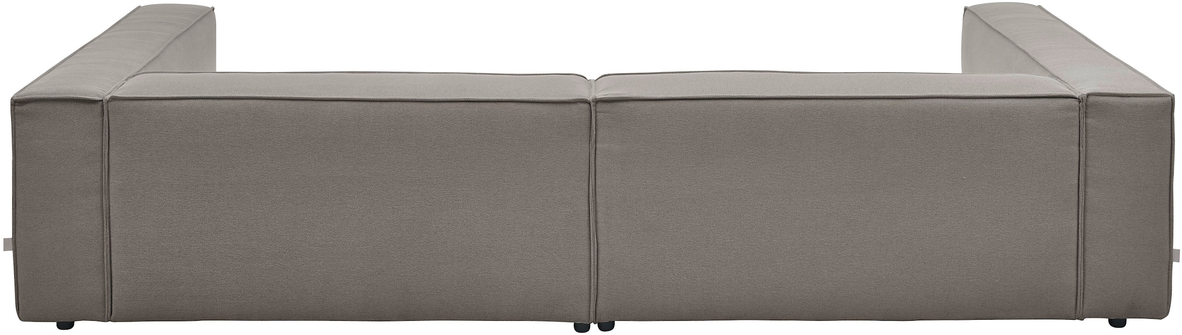 LeGer Home by Lena Gercke 3-Sitzer »PIARA, XXL Sofa mit Kedernaht, Big-Sofa in Cord oder Leinenoptik«, schwarze Füße, bequemer Sitzkomfort, extra tiefe Sitzfläche