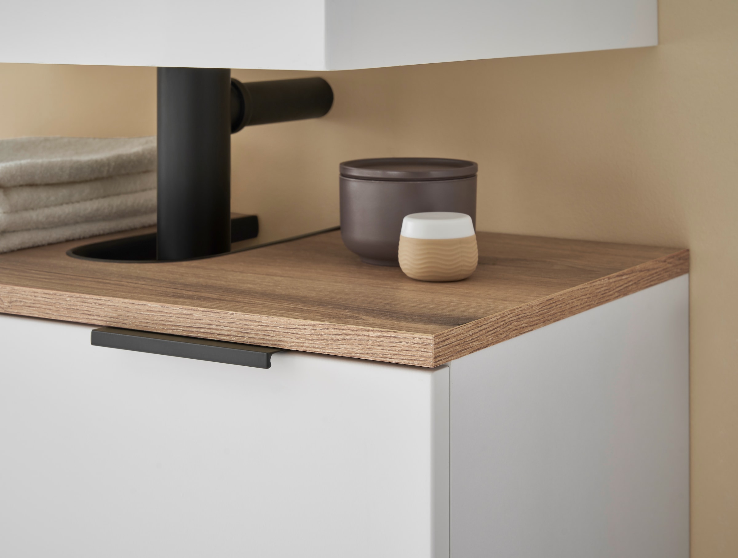 BASIC by Balculina Midischrank »Denver Midischrank, Badezimmerschrank BxHxT 60x106x32« 1 Stk. tlg. Breite 60 cm, Tür L/R montierbar, Softclose