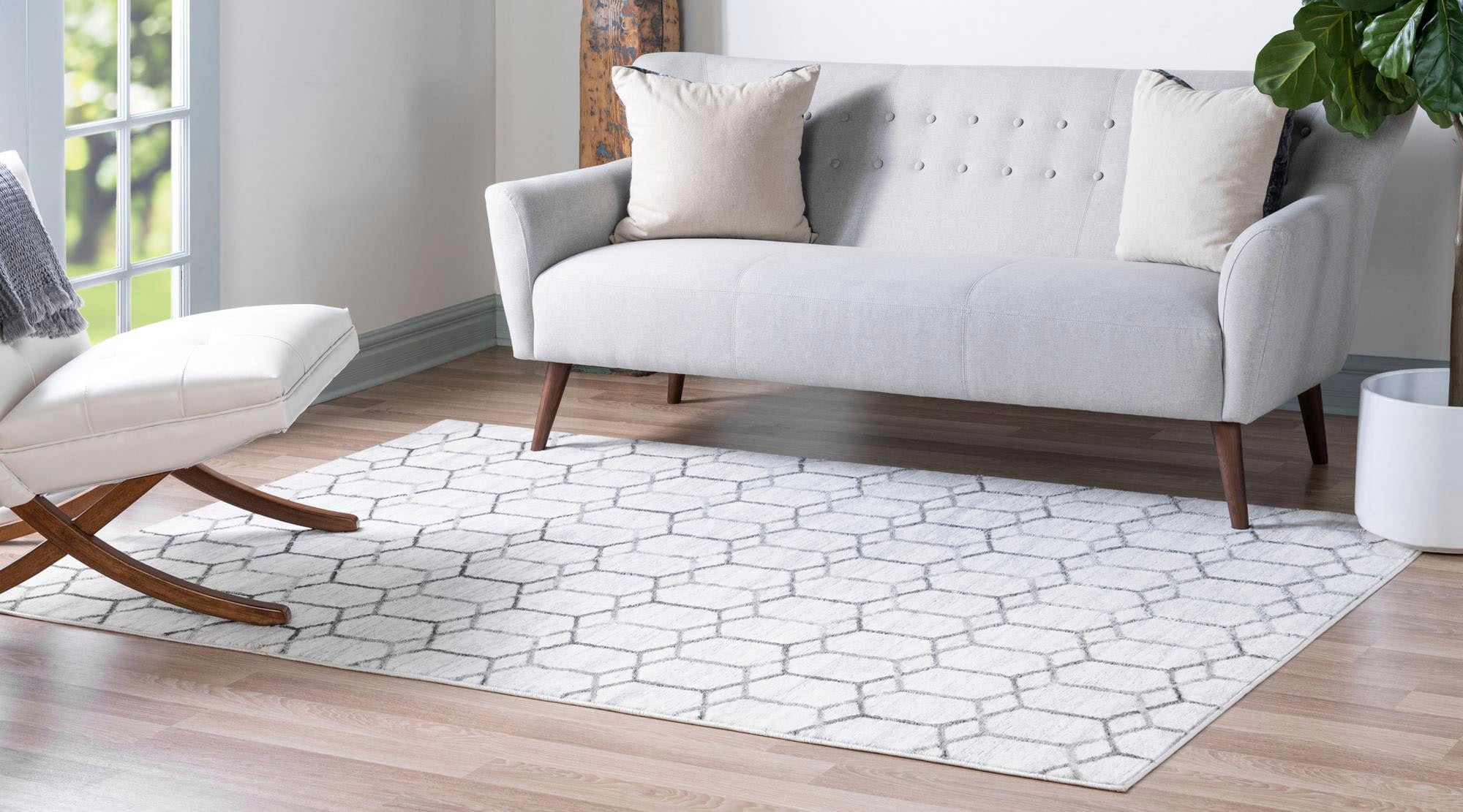 Myflair Möbel & Accessoires Teppich »Titan Trellis, LAGERRÄUMUNG!« rechteckig 13 mm Höhe Kurzflor, gewebt, modernes geometrisches Design