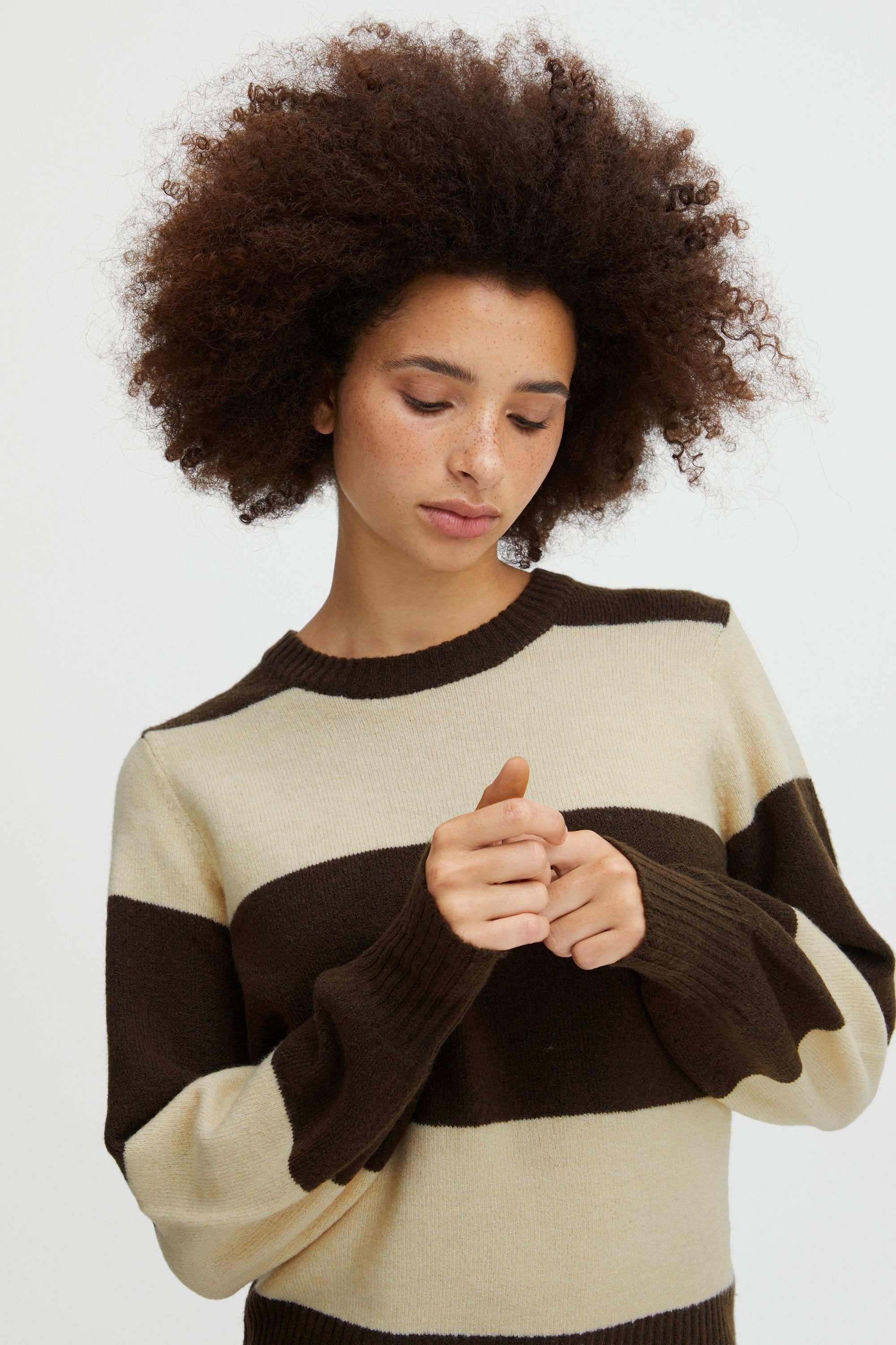 Ichi Strickfleece-Pullover »Strickpullover IHEden«