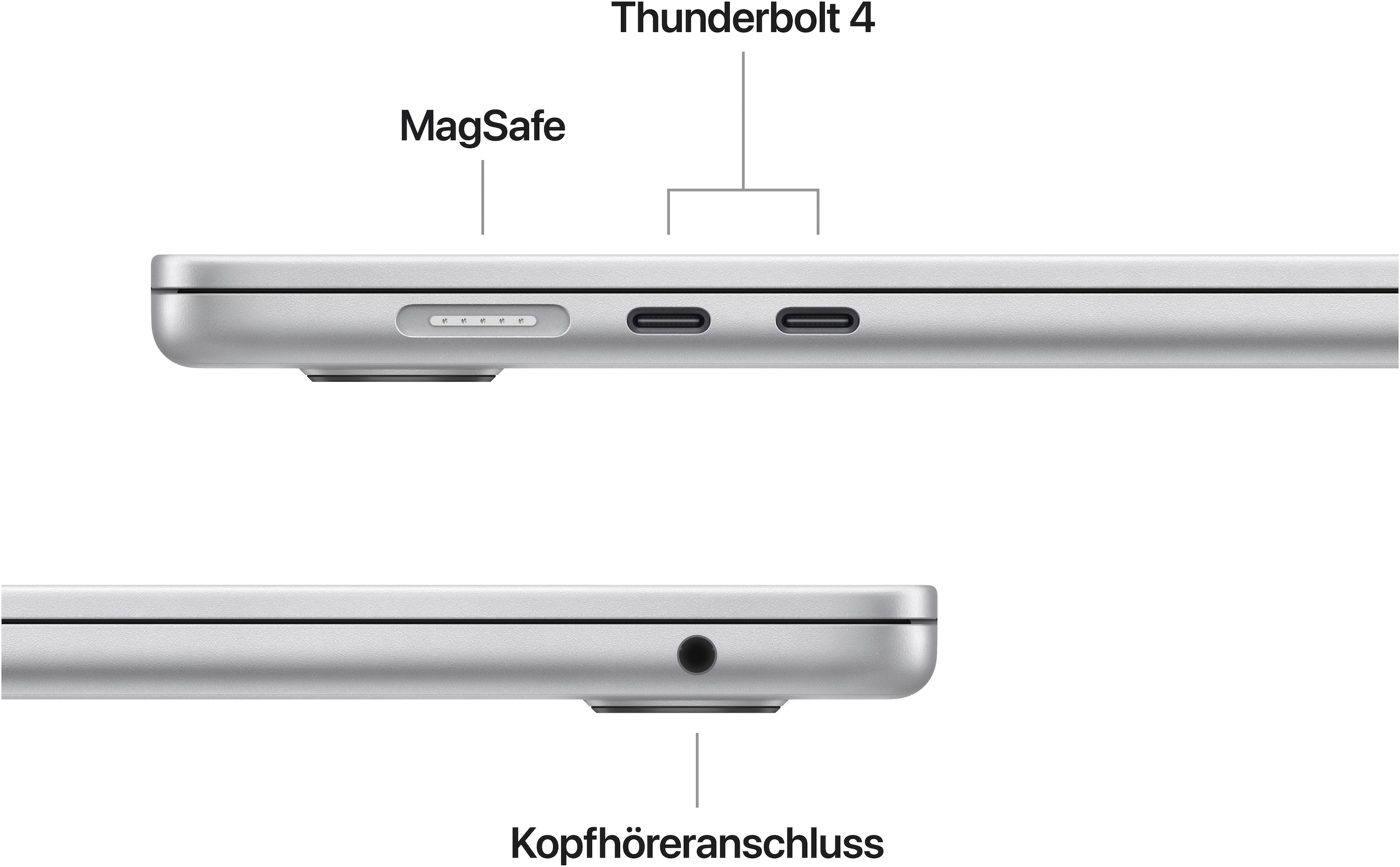 Apple Notebook »MacBook Air 15"«, 38,91 cm, / 15,3 Zoll, Apple, M4, 10-Core GPU, 512 GB SSD