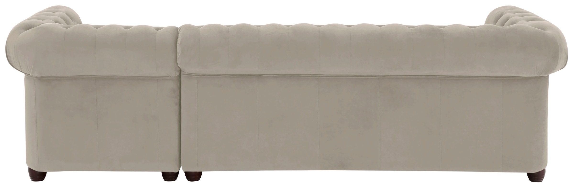 Home affaire Chesterfield-Sofa »New Castle L-Form« hochwertige Knopfheftung in Chesterfield-Design, B/T/H: 255(171/72)