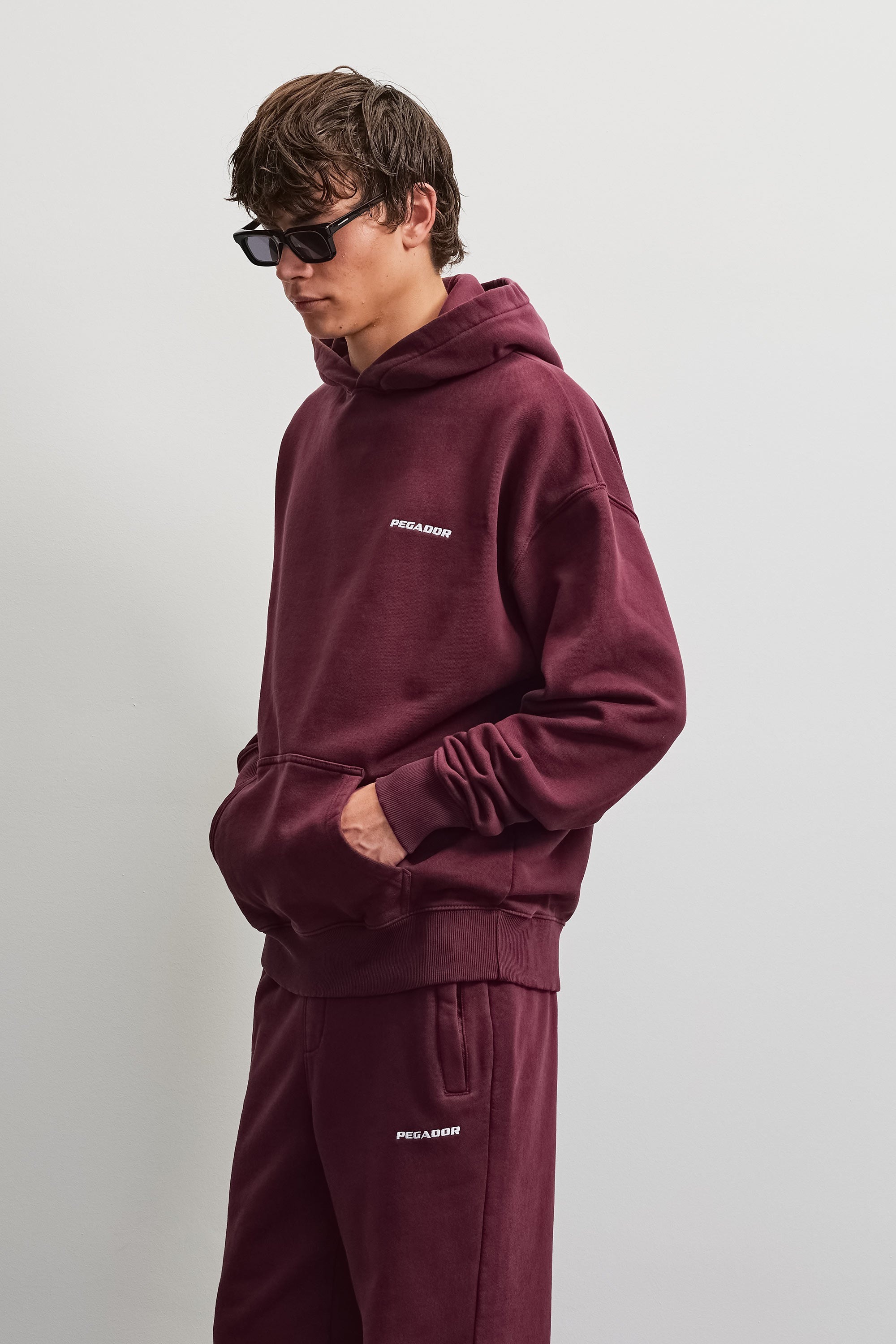 PEGADOR Kapuzensweatshirt »Logo Oversized Hoodie«, Baumwollmischung, oversize
