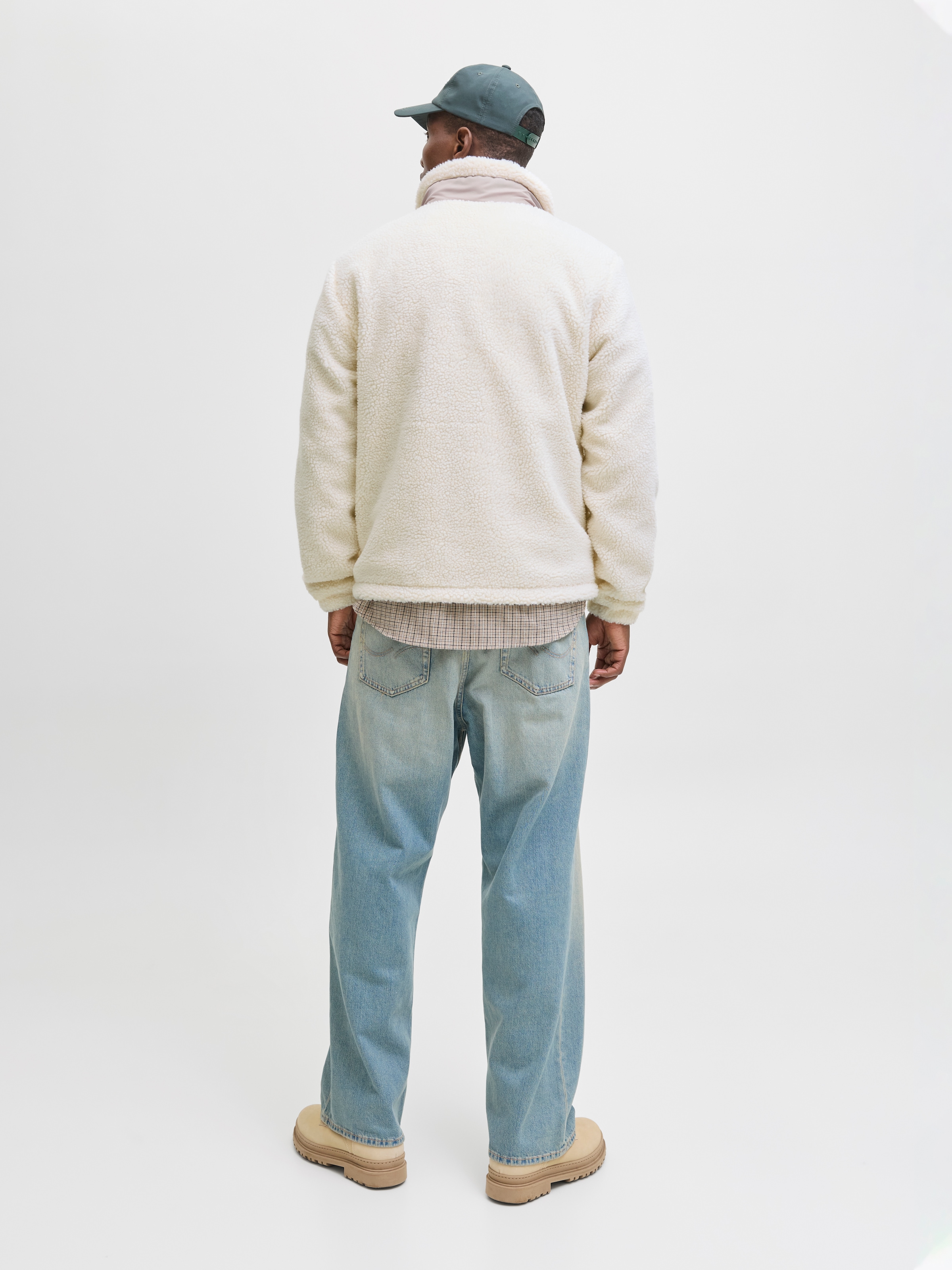 Jack & Jones Fleecejacke »JJESOHO TEDDY JACKET NOOS«, ohne Kapuze