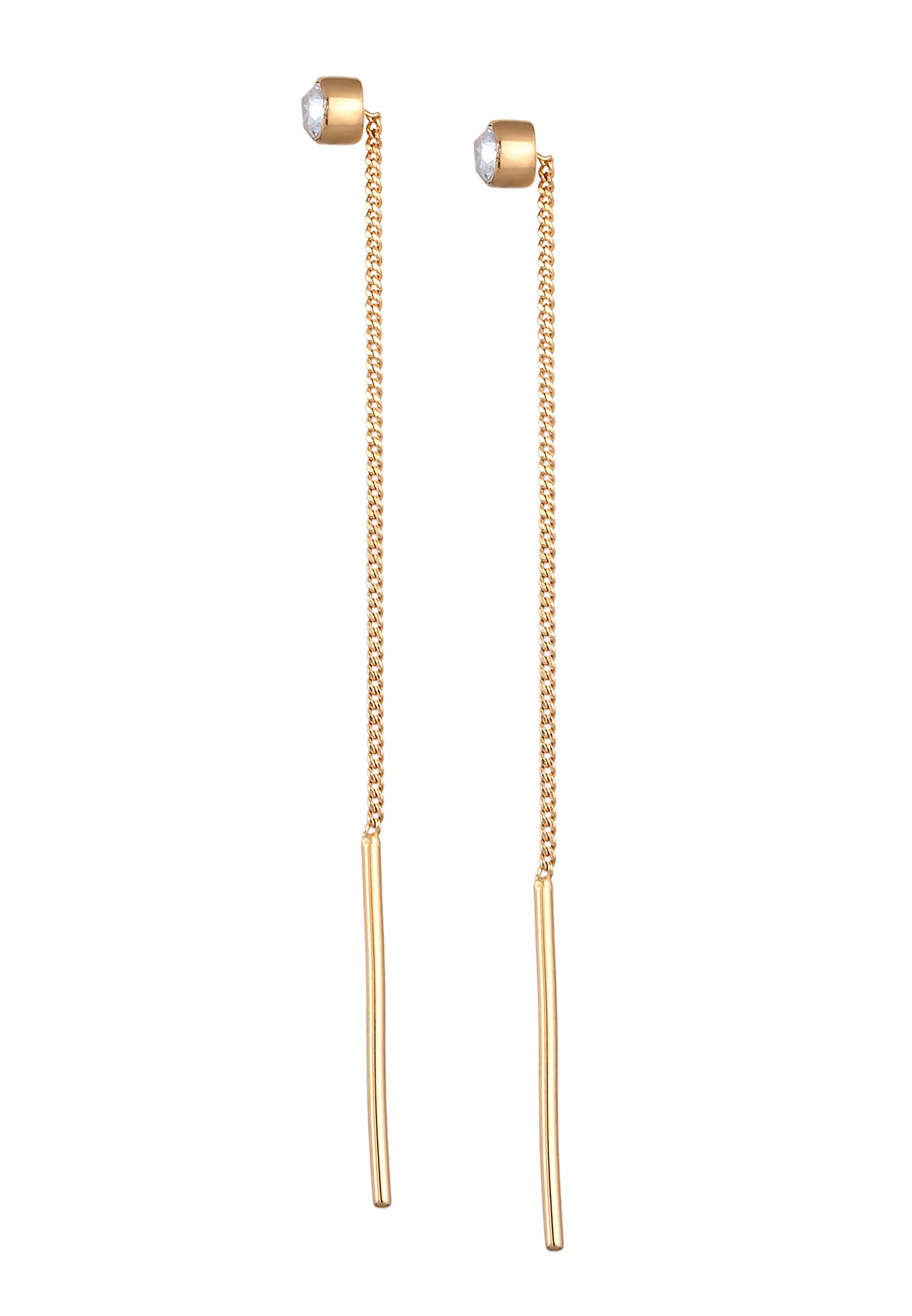 Elli Paar Ohrhänger »Ohrringe Durchziehen Basic 925 Silber, mit Kristallen von Swarovski®«