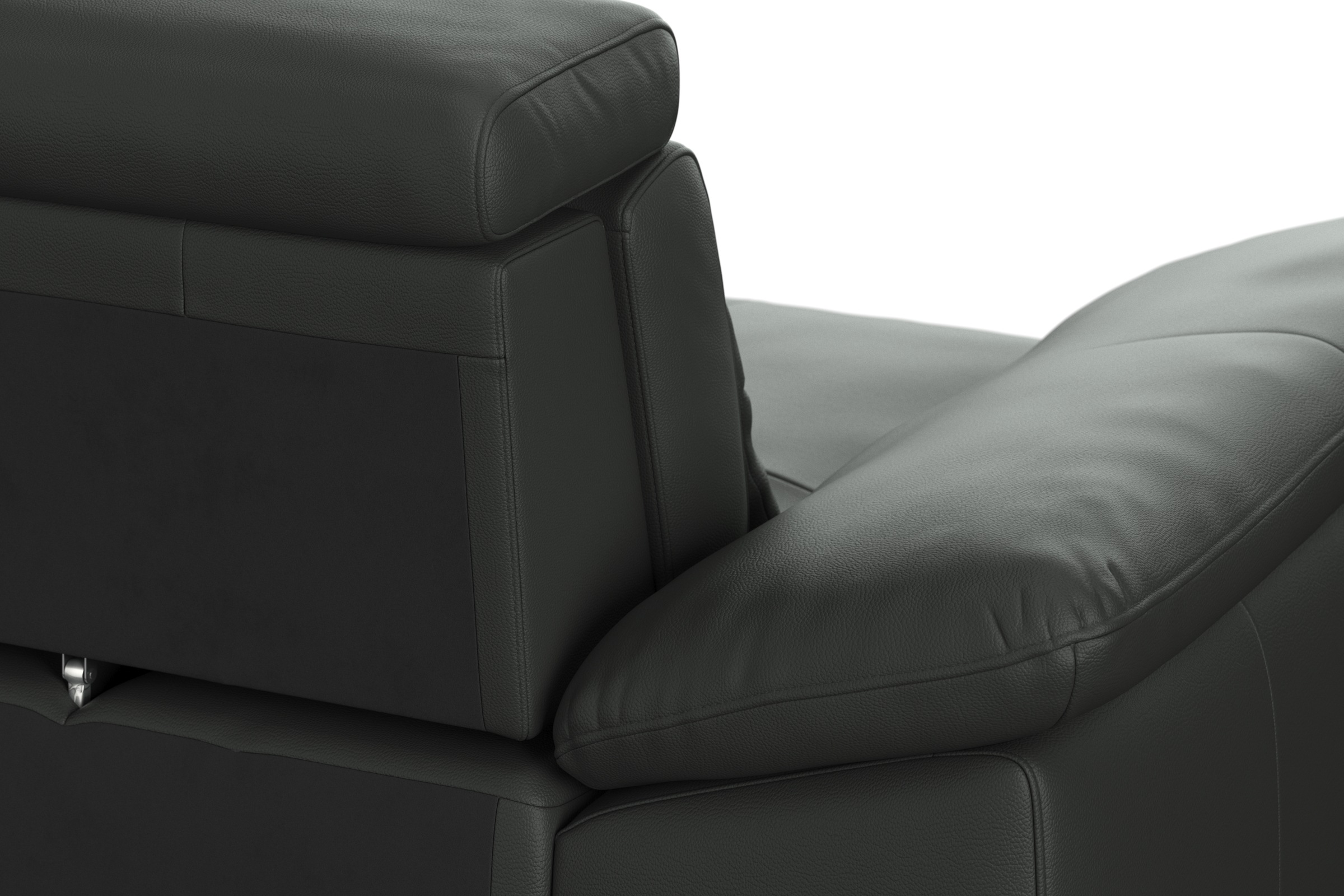 sit&more Ecksofa »Cabrio L-Form, mit Sitztiefenverstellung, Arm- und Kopfteilverstellung«, 2 Nierenkissen, Federkern, optional Bettfunktion und Stauraum