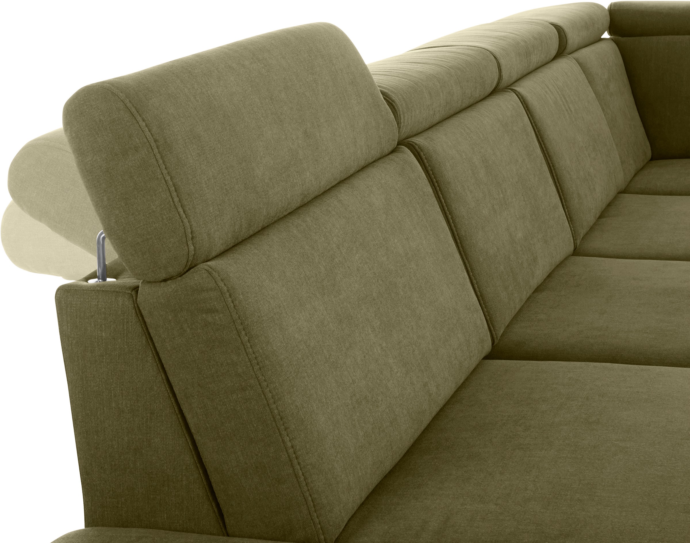 sit&more Wohnlandschaft »Brisbane U-Form«, Fußhöhe 12 cm, inklusive Sitztiefen-, Armteil- und Kopfteilverstellung