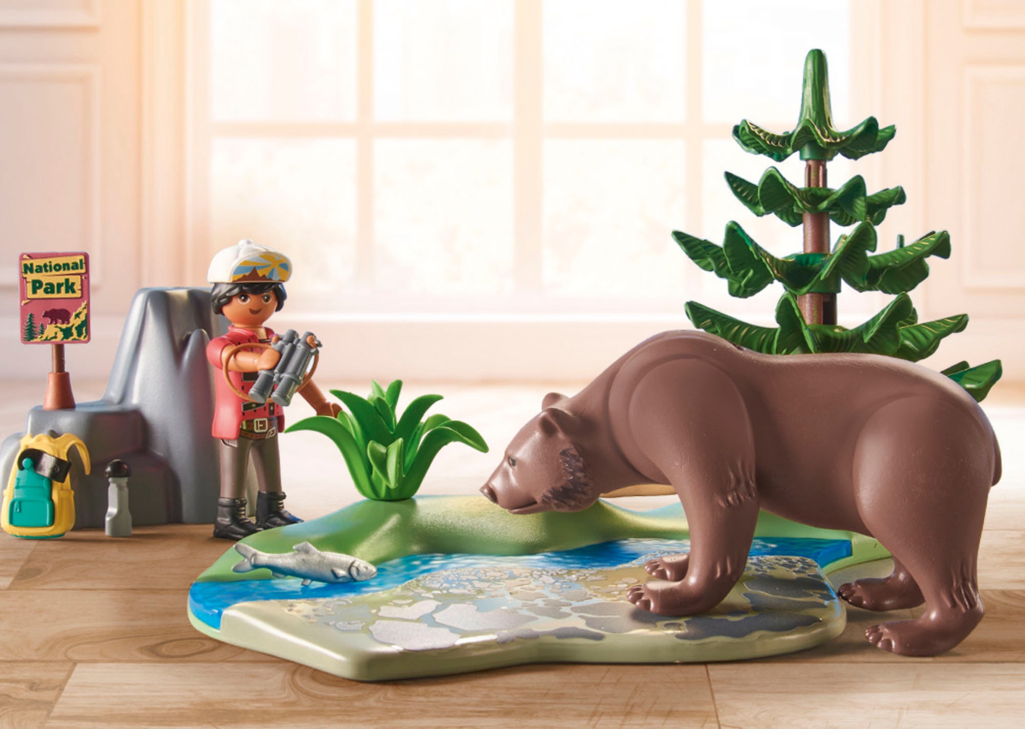 Playmobil® Konstruktions-Spielset »Wiltopia - Abstecher zu den Tieren Nordamerika (71403), Wiltopia«, (54 St.), teilweise aus recyceltem Material