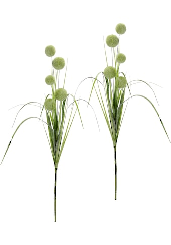 Winterliche Kunstpflanze »Kunstzweig, Kunstblume mit Gras«