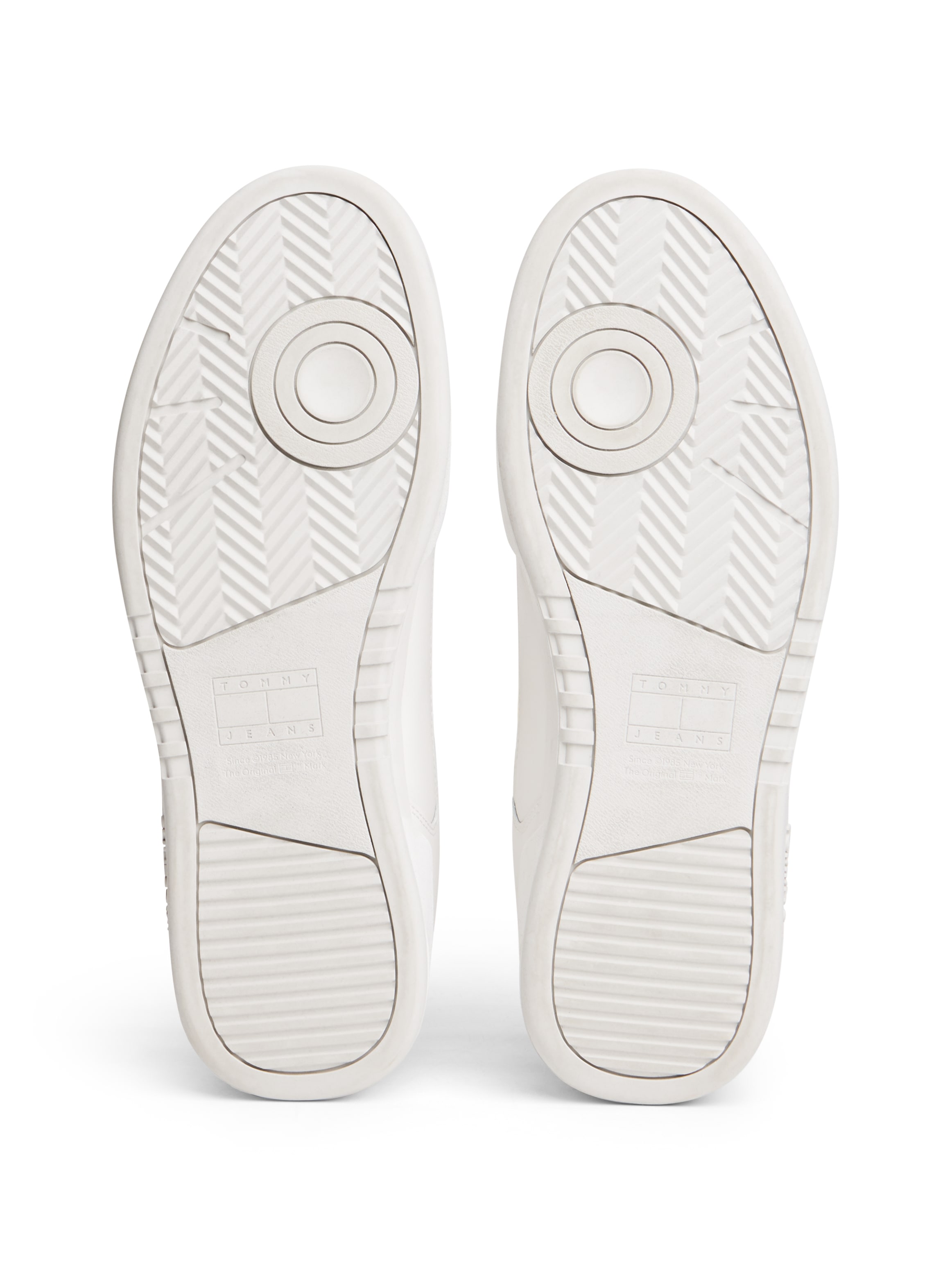 Tommy Jeans Sneaker »TOMMY JEANS PINPERF LTH BASKET«  Freizeitschuh, Halbschuh, Schnürschuh mit farbiger Pasepellierung