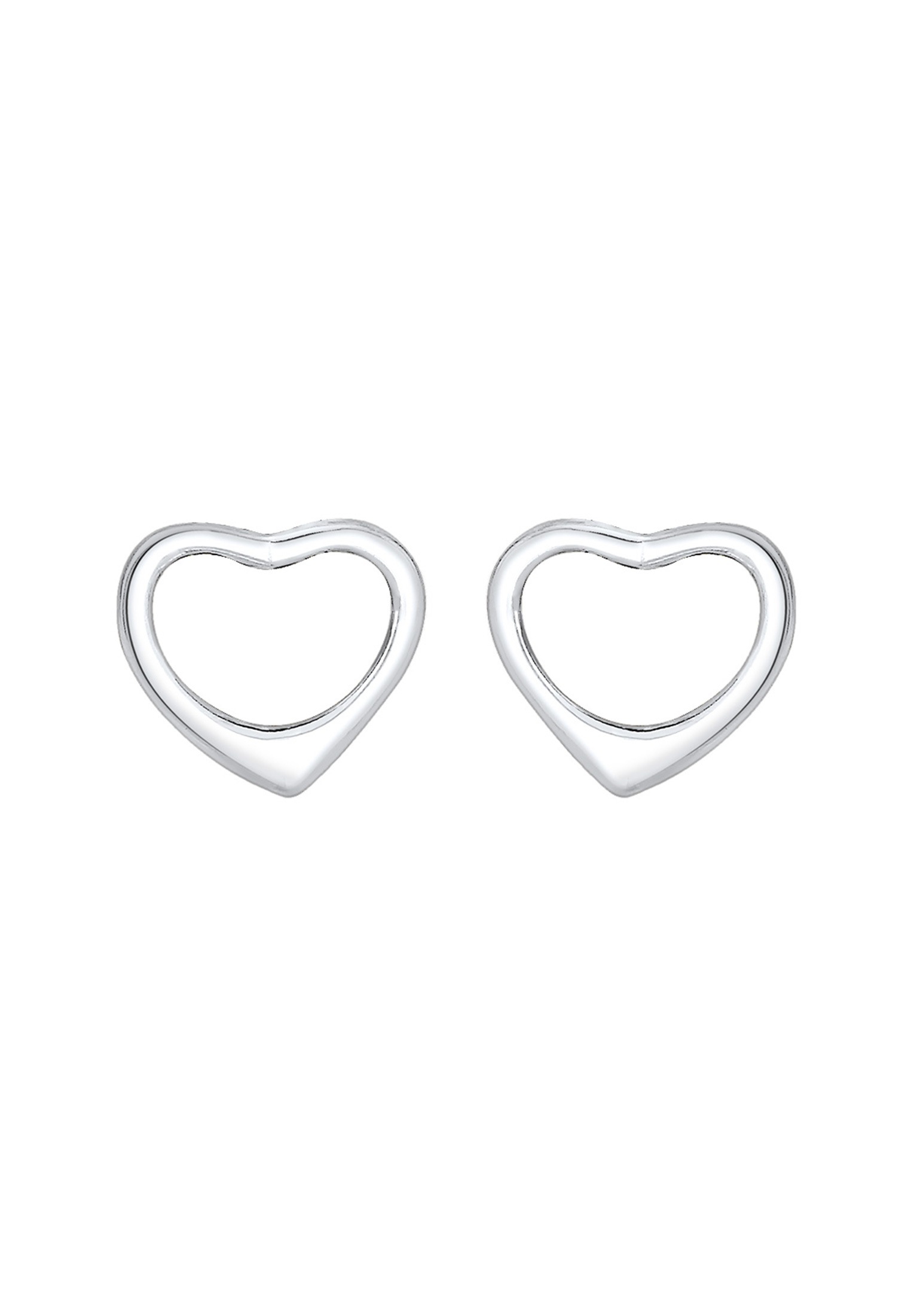 Elli Paar Ohrstecker »Ohrringe Ohrstecker Herz 925 Sterling Silber«