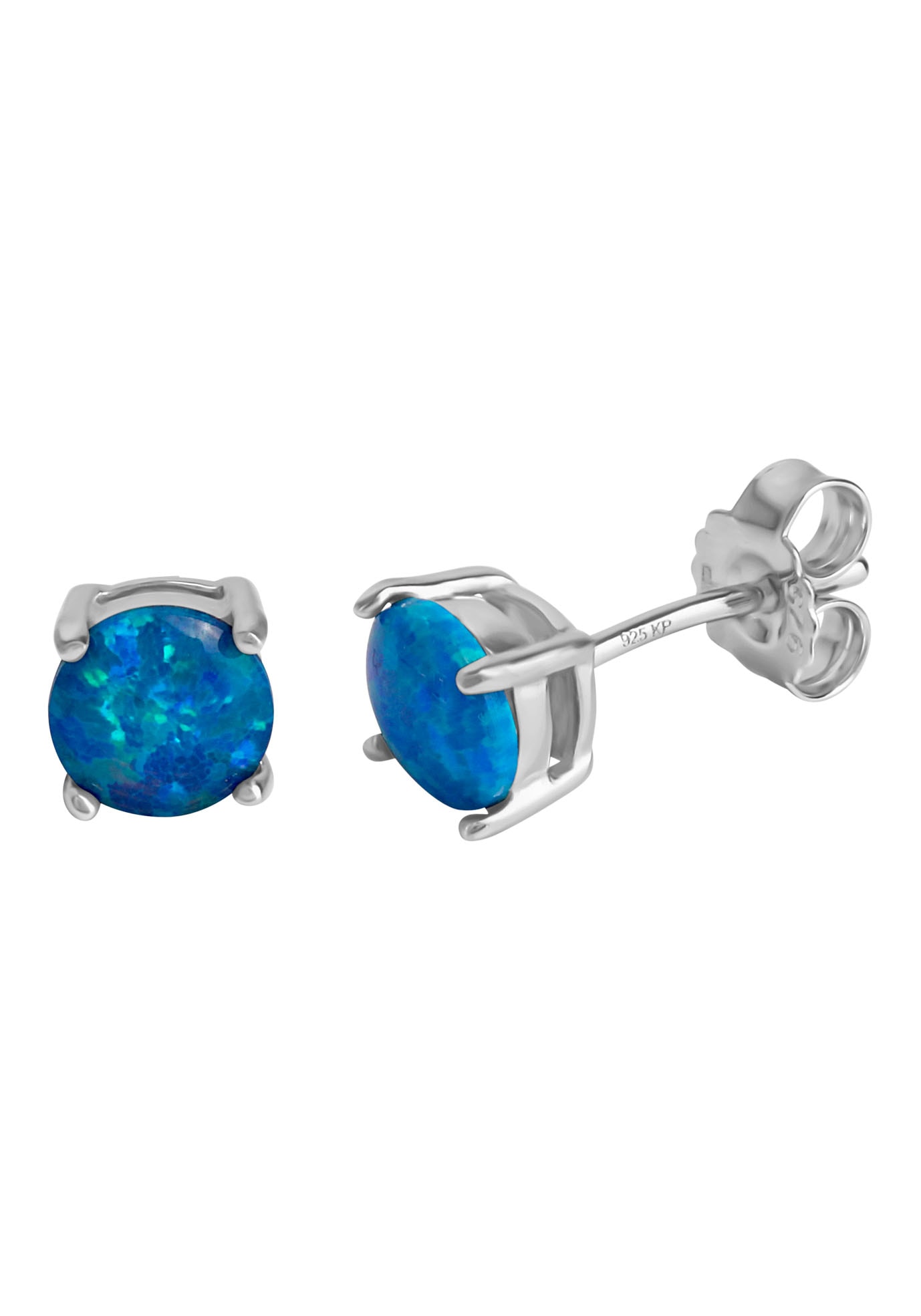 Paar Ohrstecker »Schmuck Geschenk Silber 925 Ohrschmuck Edelstein Opal«, mit Opal...