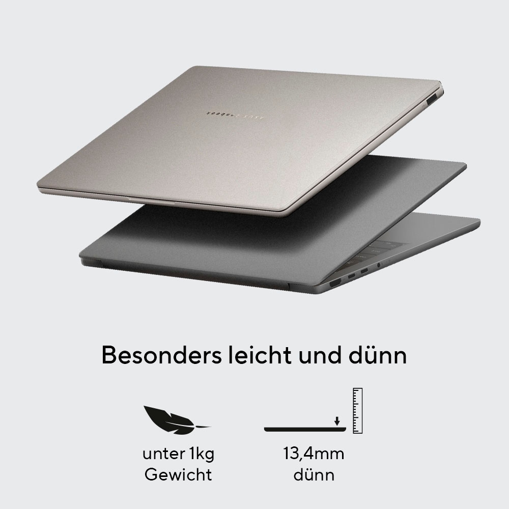 Asus Notebook »Zenbook A14 UX3407QA-QD290W«, 35,6 cm, / 14 Zoll, Qualcomm, X, Adreno, 512 GB SSD