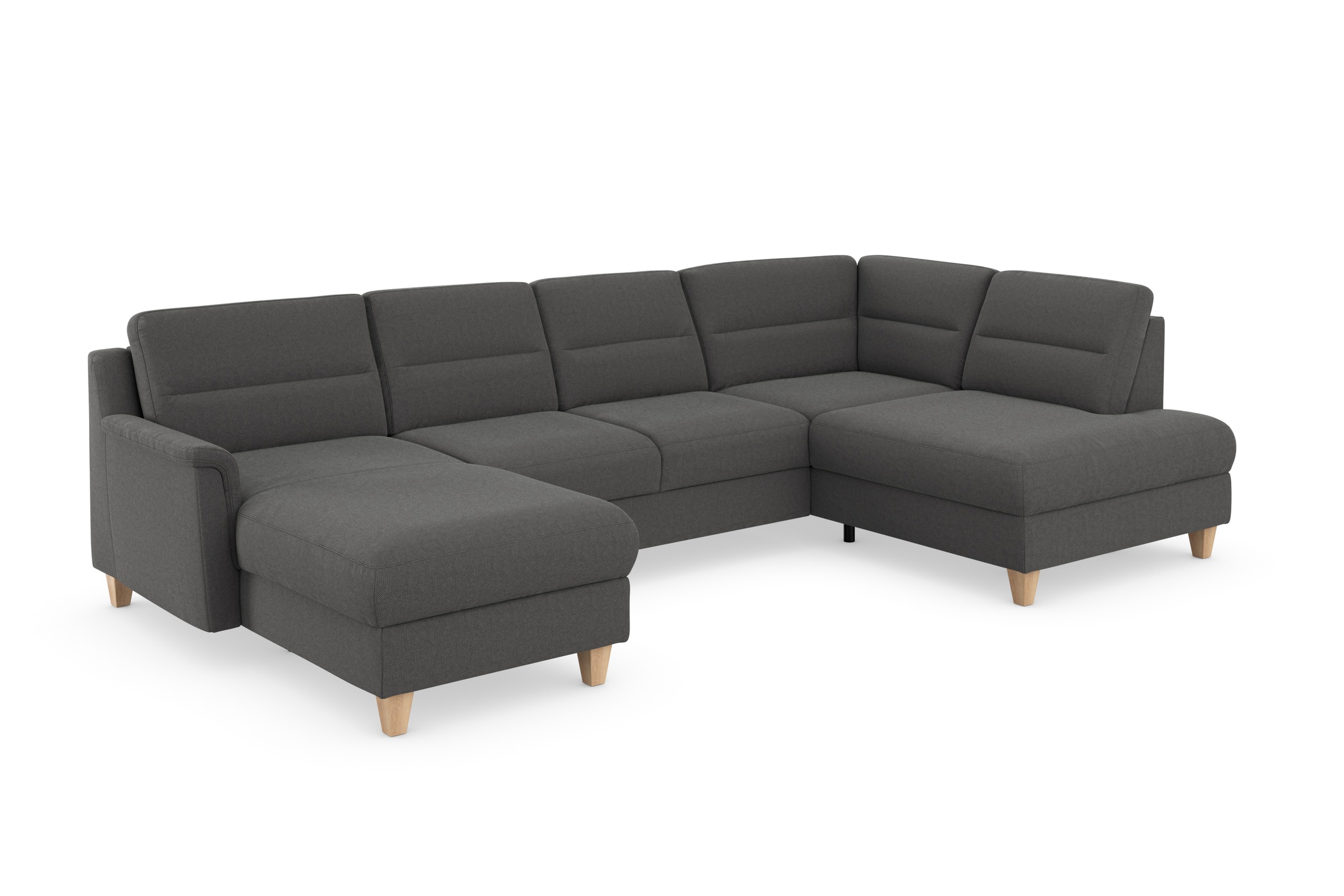 sit&more Wohnlandschaft »Farö U-Form«, inklusive Federkern, wahlweise mit Bettfunktion und Bettkasten