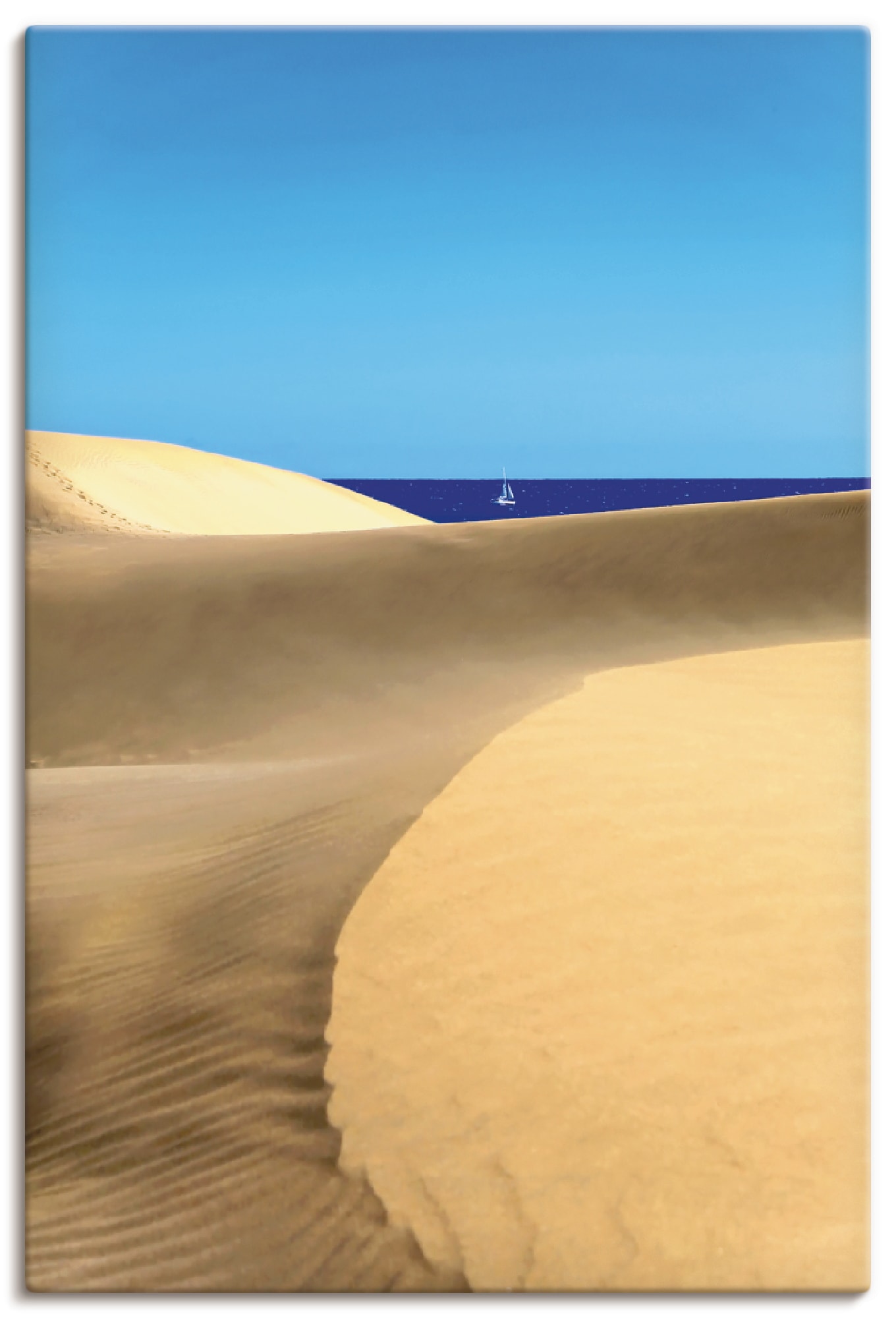 Artland Wandbild »Wanderdünen von Playa Del Ingles«, Spanien, (1 St.), in vielen Größen & Produktarten - Alubild / Outdoorbild für den Außenbereich, Leinwandbild, Poster, Wandaufkleber / Wandtattoo auch für Badezimmer geeignet