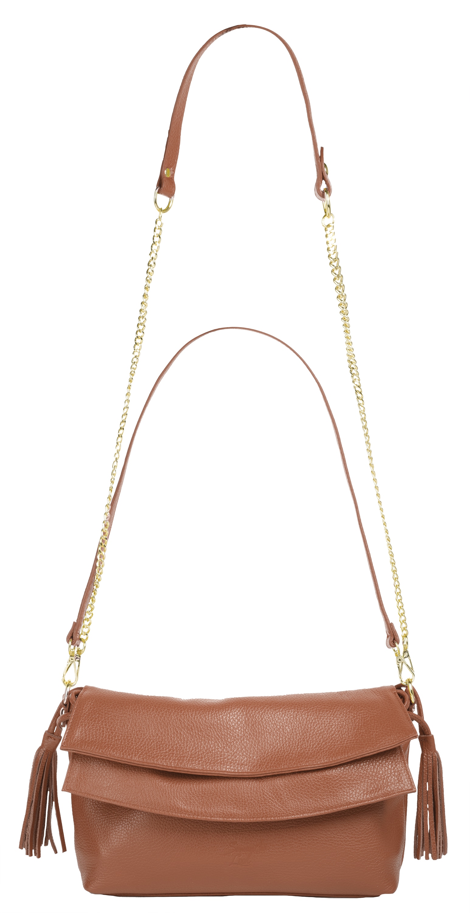 Samantha Look Umhängetasche echt Leder, Made in Italy