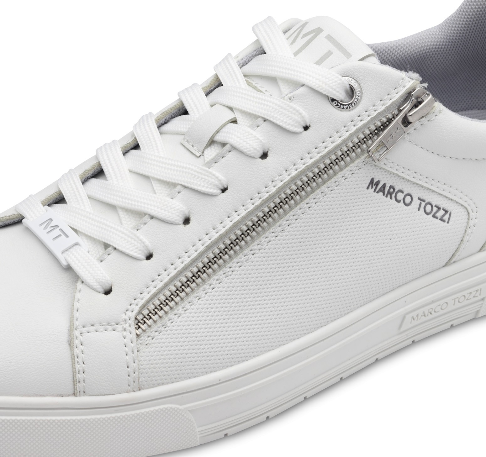 MARCO TOZZI Sneaker, Freizeitschuh, Halbschuh, Schnürschuh mit seitlicher Logoprägung