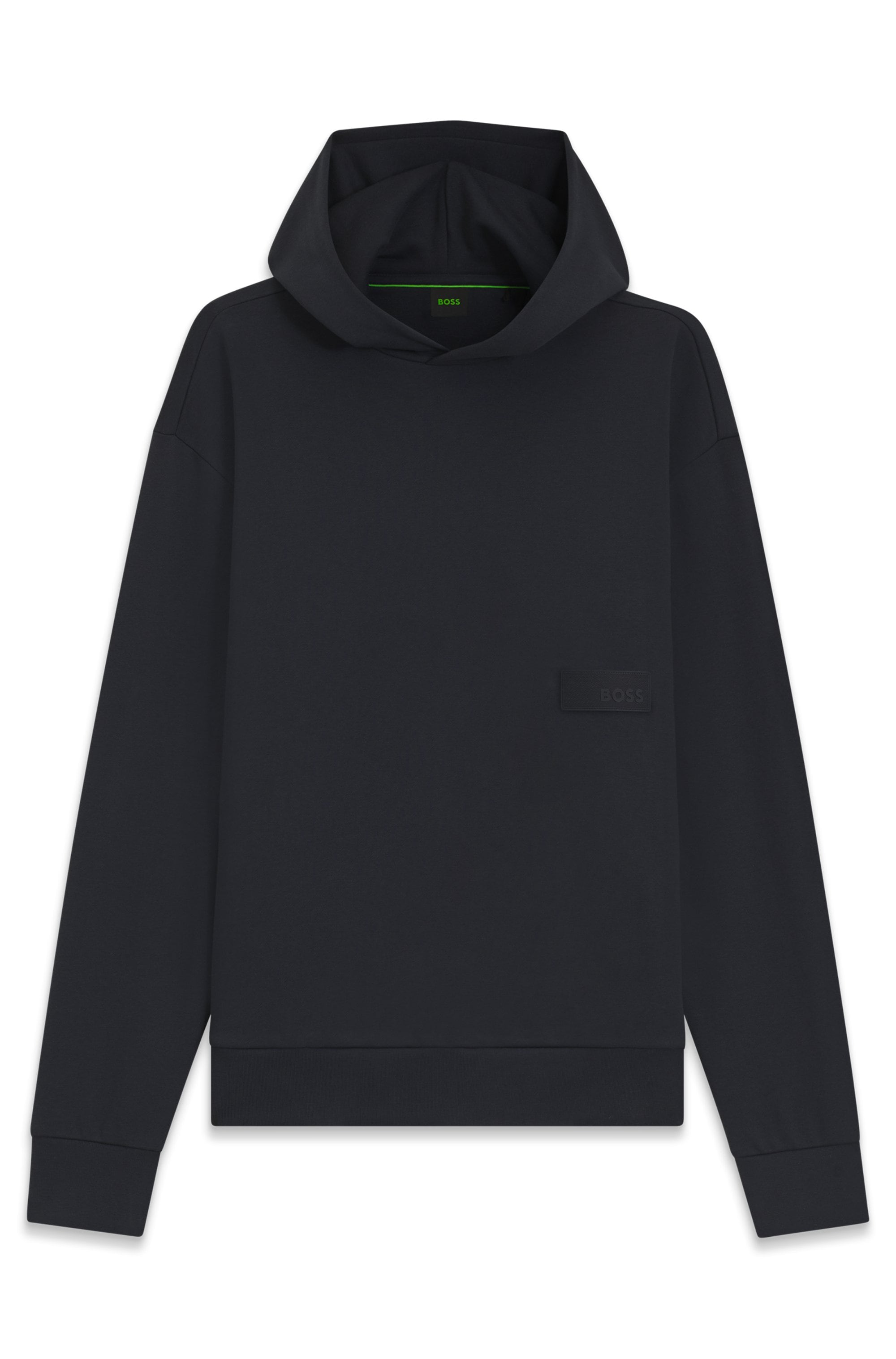 BOSS GREEN Kapuzensweatshirt , Rippbündchen, Relaxed Fit, Baumwollmischung

