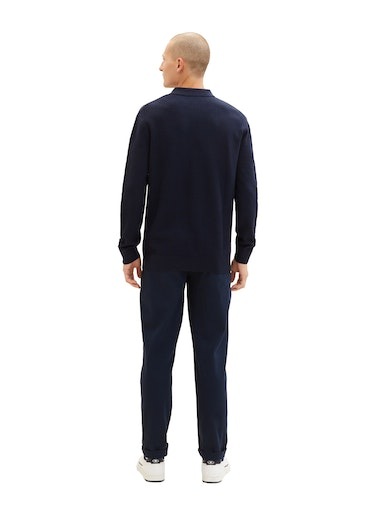 TOM TAILOR Polokragenpullover, mit kurzer Knopfleise am Polokragen