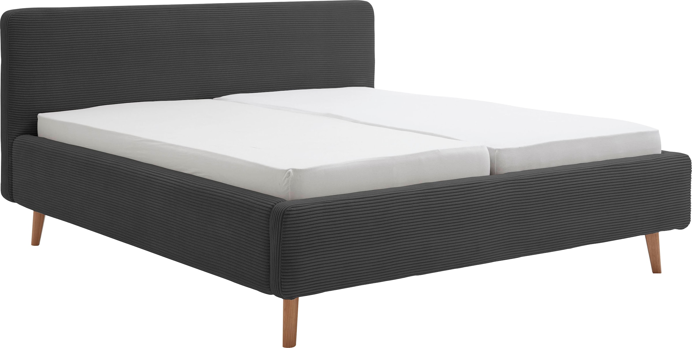 Meise.Möbel Polsterbett »Mattis« Topseller in grau, Größe Liegefläche B/L: 160 cm x 200 cm