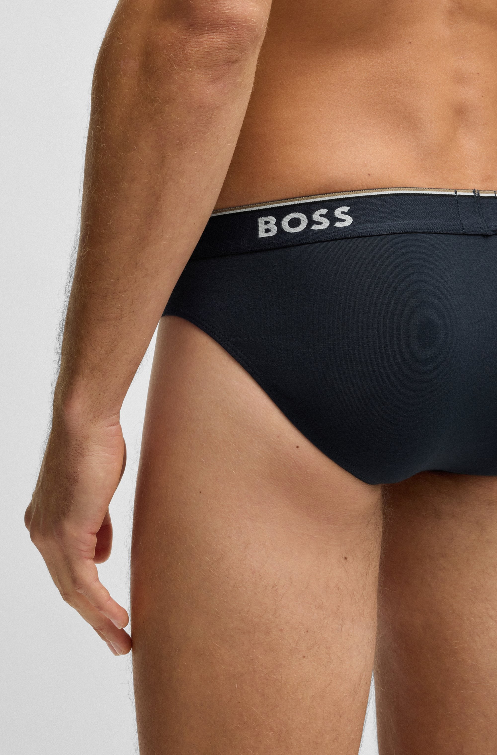 BOSS Slip, (Packung, 3er-Pack), mit Logo Webbund
