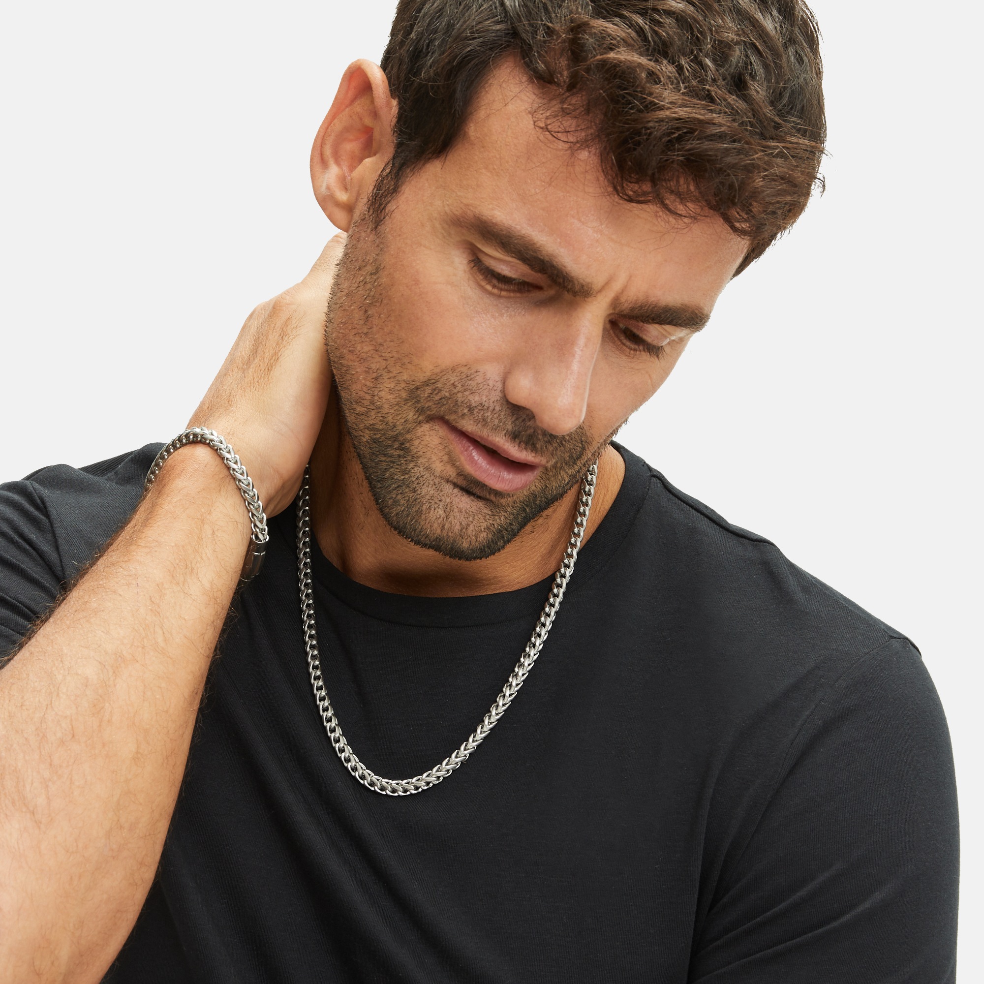 FYNCH-HATTON Gliederkette »Schmuck Edelstahl Halskette The Foxtail Chain Fuchsschwanz«