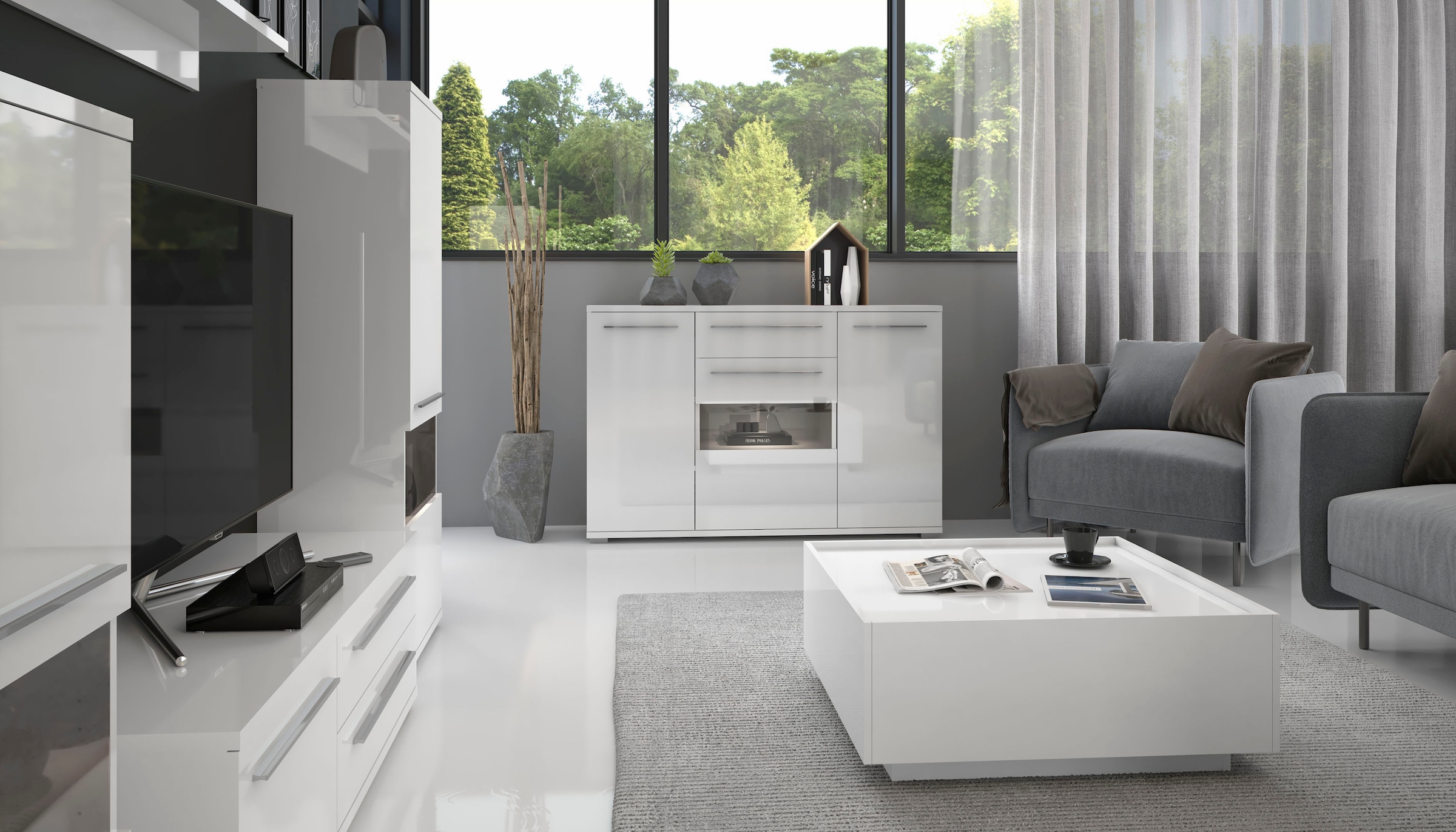 Places of Style lackiert, Kommode Funktion »Piano«, OTTO Soft-Close UV bei