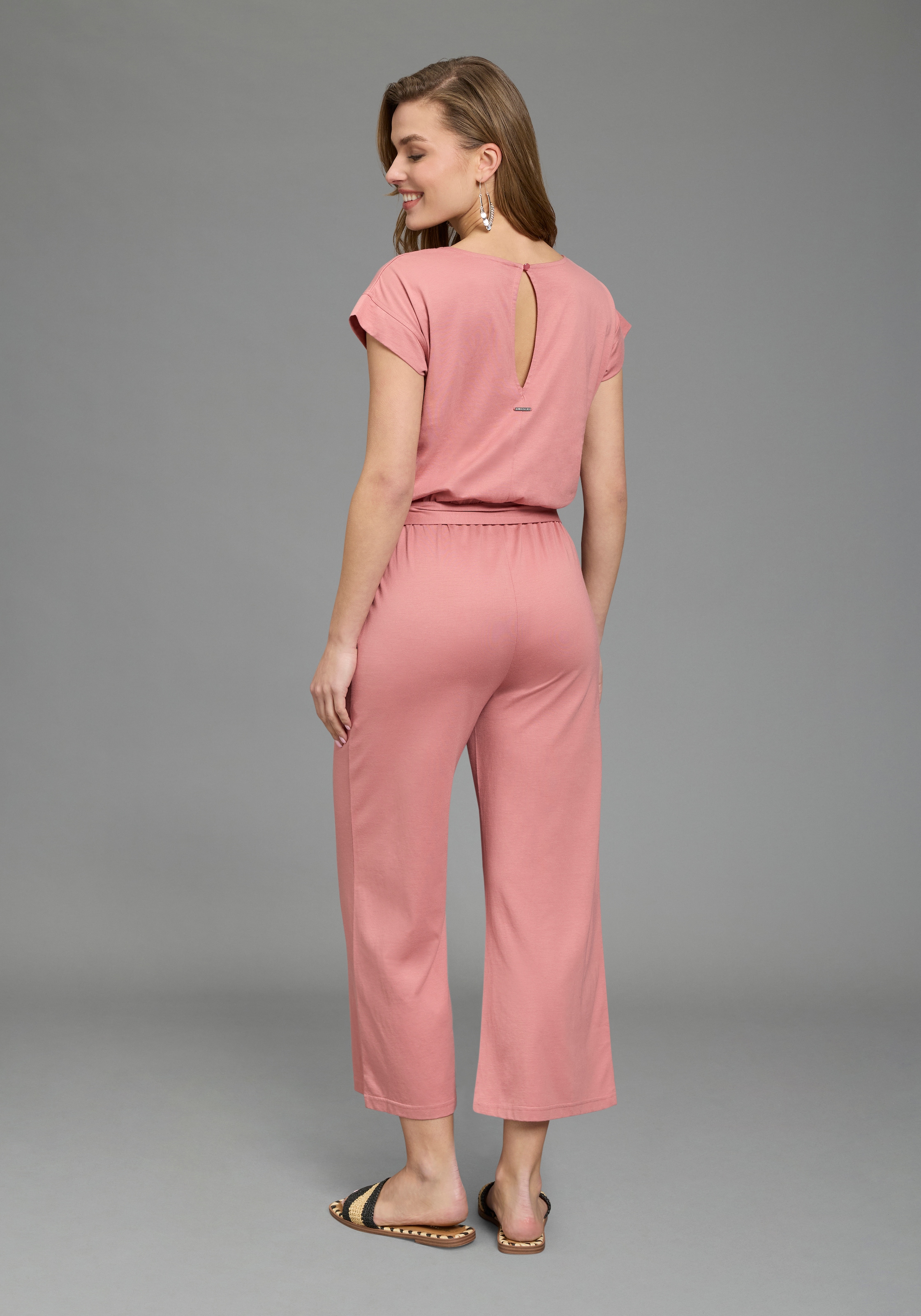Laura Scott Jumpsuit für entspannte Casual- und Sommermode, Halbarm-Design