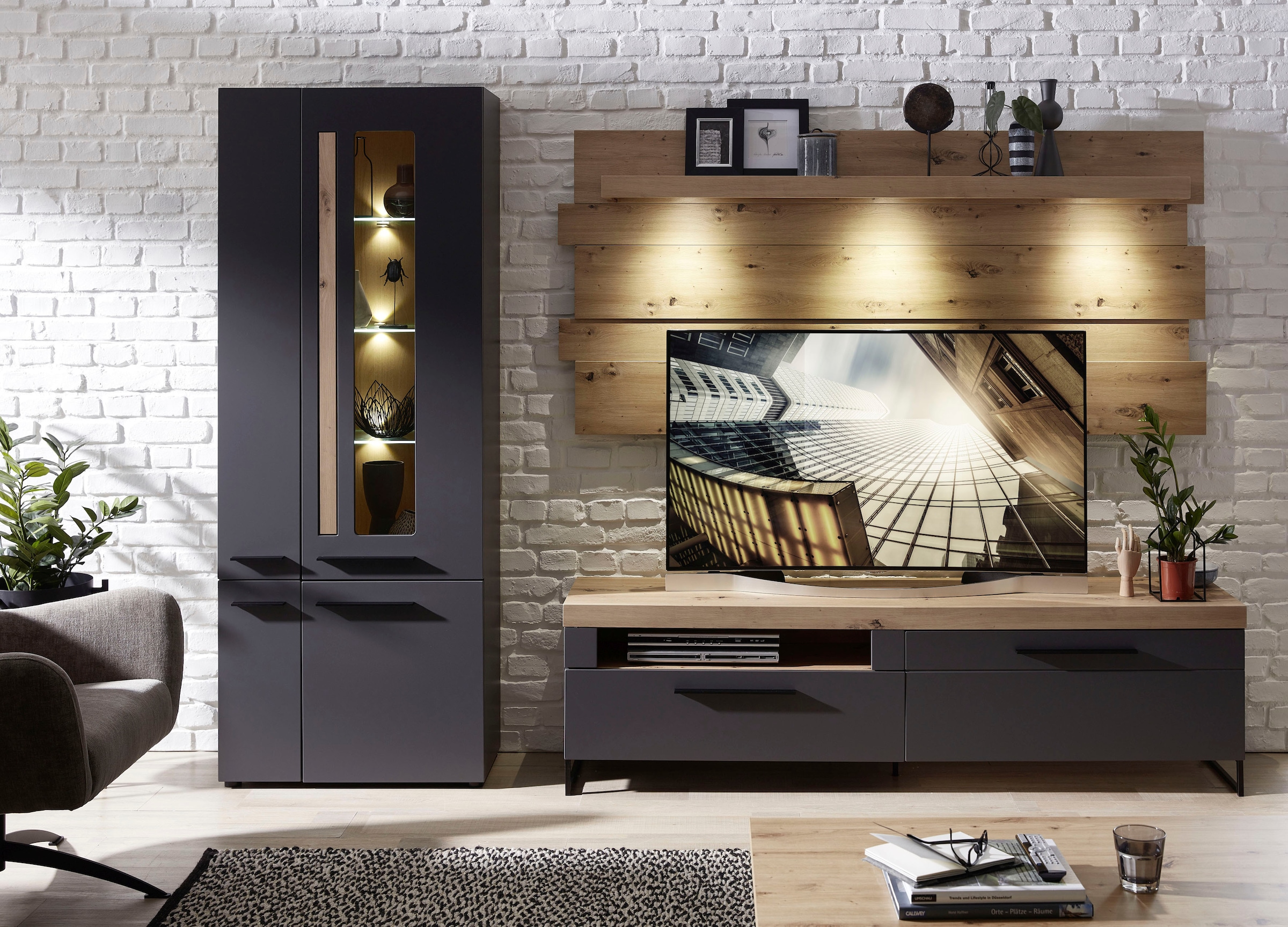 Innostyle Garderobenpaneel »Loft Two«, inkl. LED-Beleuchtung