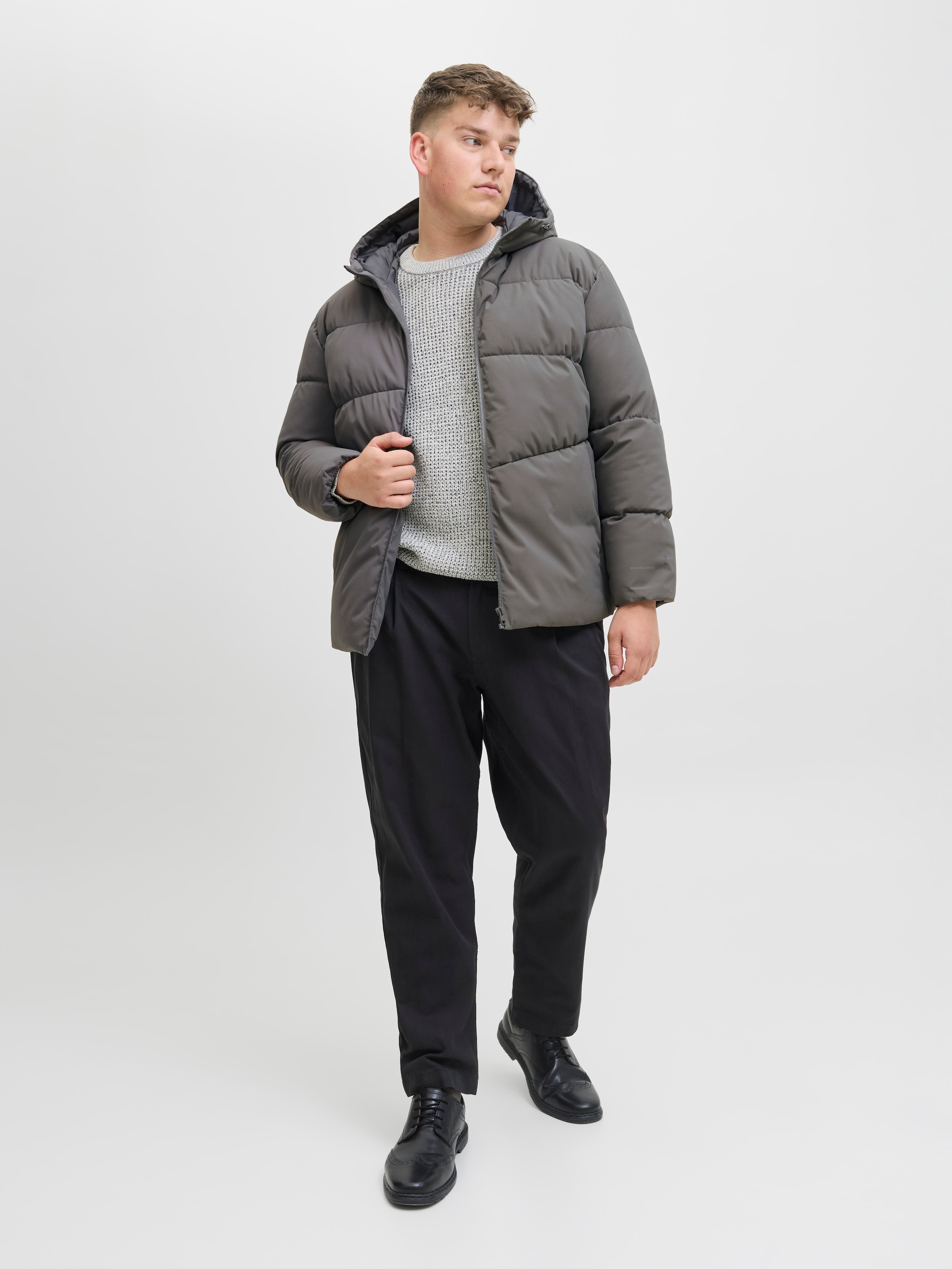 Jack & Jones PlusSize Steppjacke »JJGLOBAL PUFFER JACKET PLS«, mit Kapuze