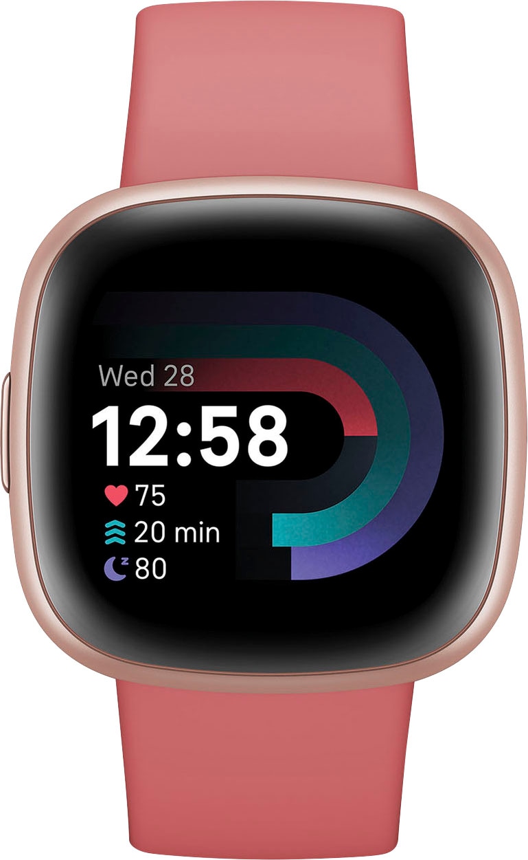 fitbit by Google Smartwatch »Versa 4 Fitness-Smartwatch«, FitbitOS5, inkl. 6 Monate Fitbit Premium Mitgliedschaft)
