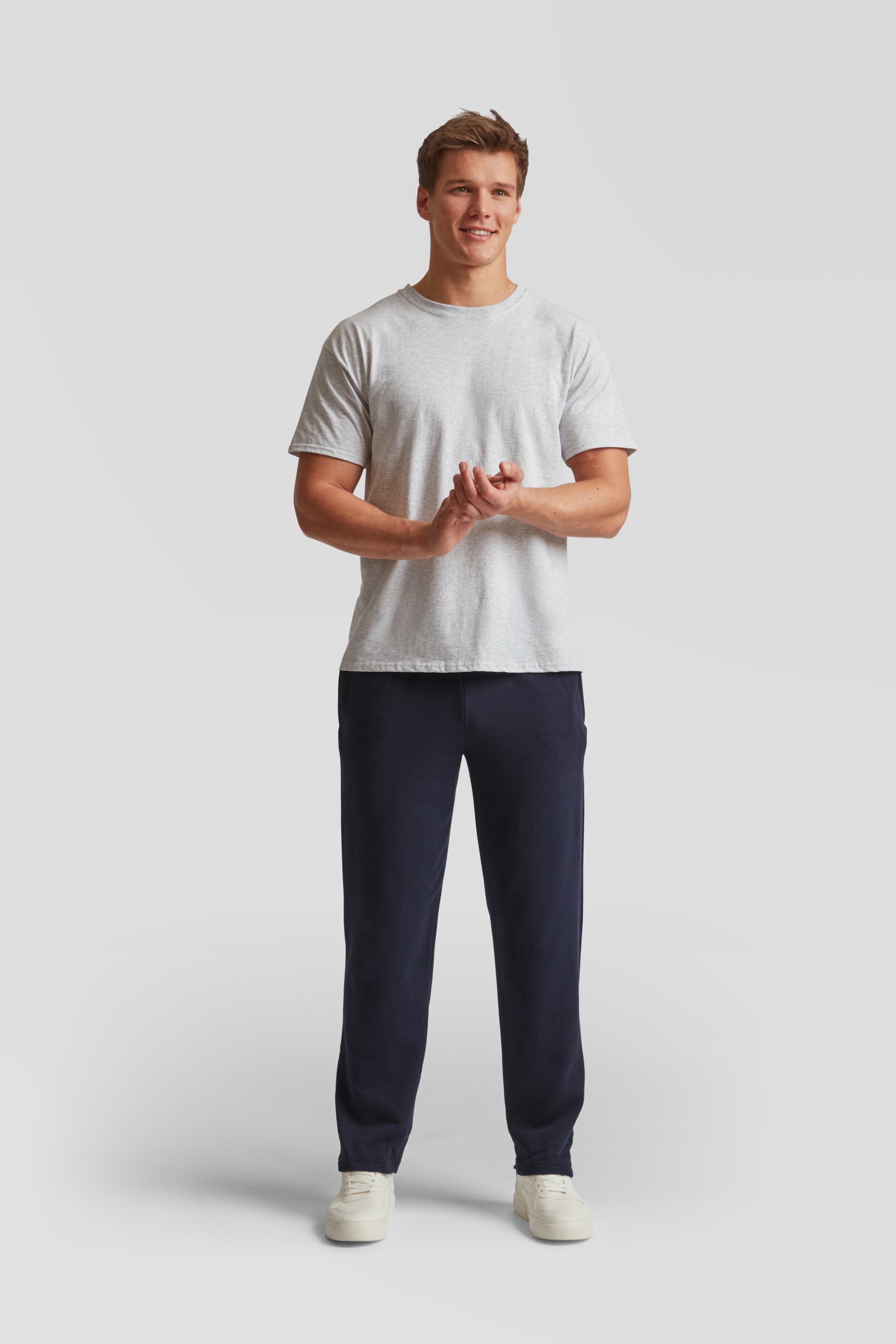 Fruit of the Loom Sweathose  Jogger mit offenem Beinabschluss