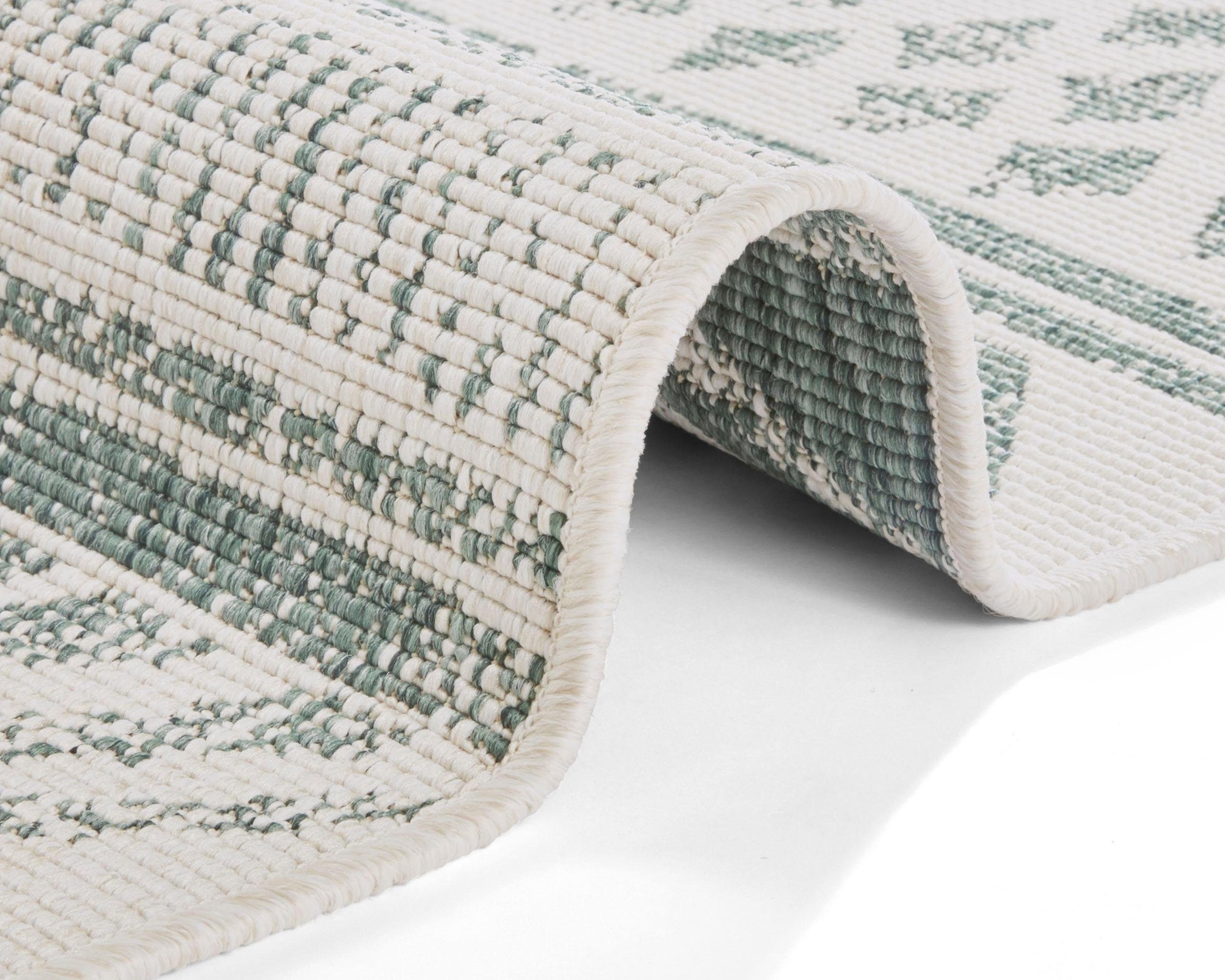 NORTHRUGS Teppich »BIRI Wendeteppich«, rechteckig, In-& Outdoor, Wetterfest, Balkon, Garten, Wohnzimmer, Wasserfest, Boho