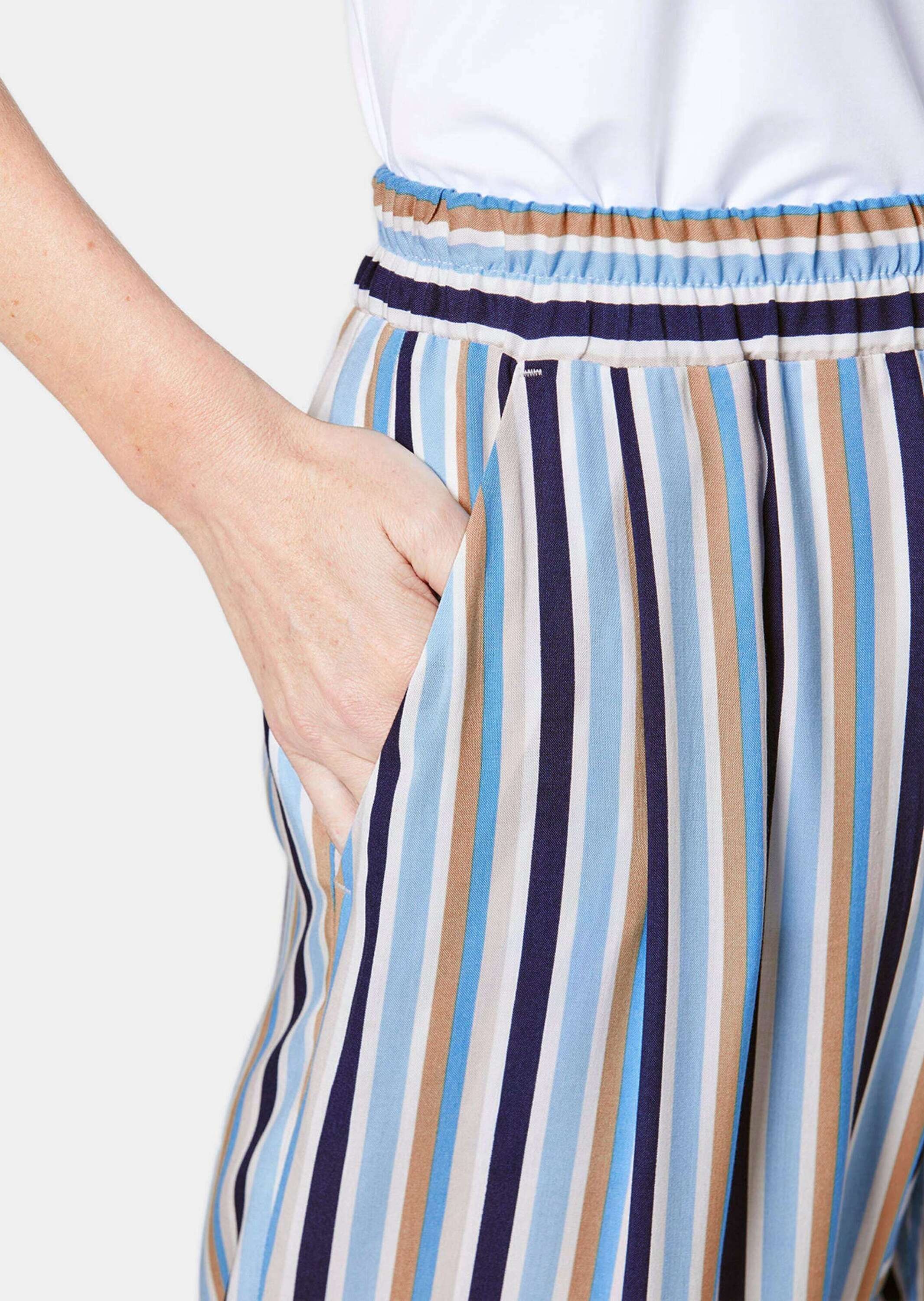 GOLDNER 2-in-1-Hose »Palazzo-Hose mit sommerlichem Druck«